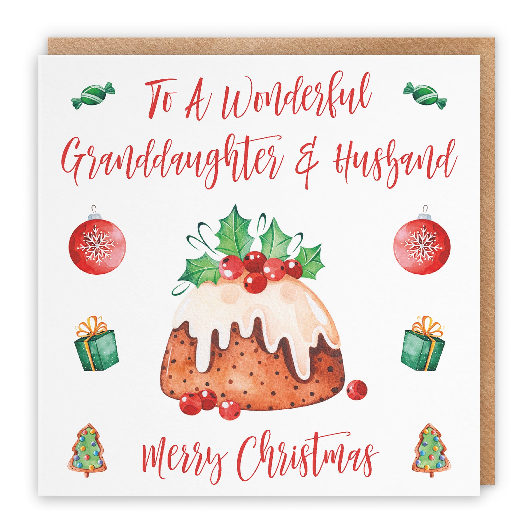 Christmas Card Christmas Pudding