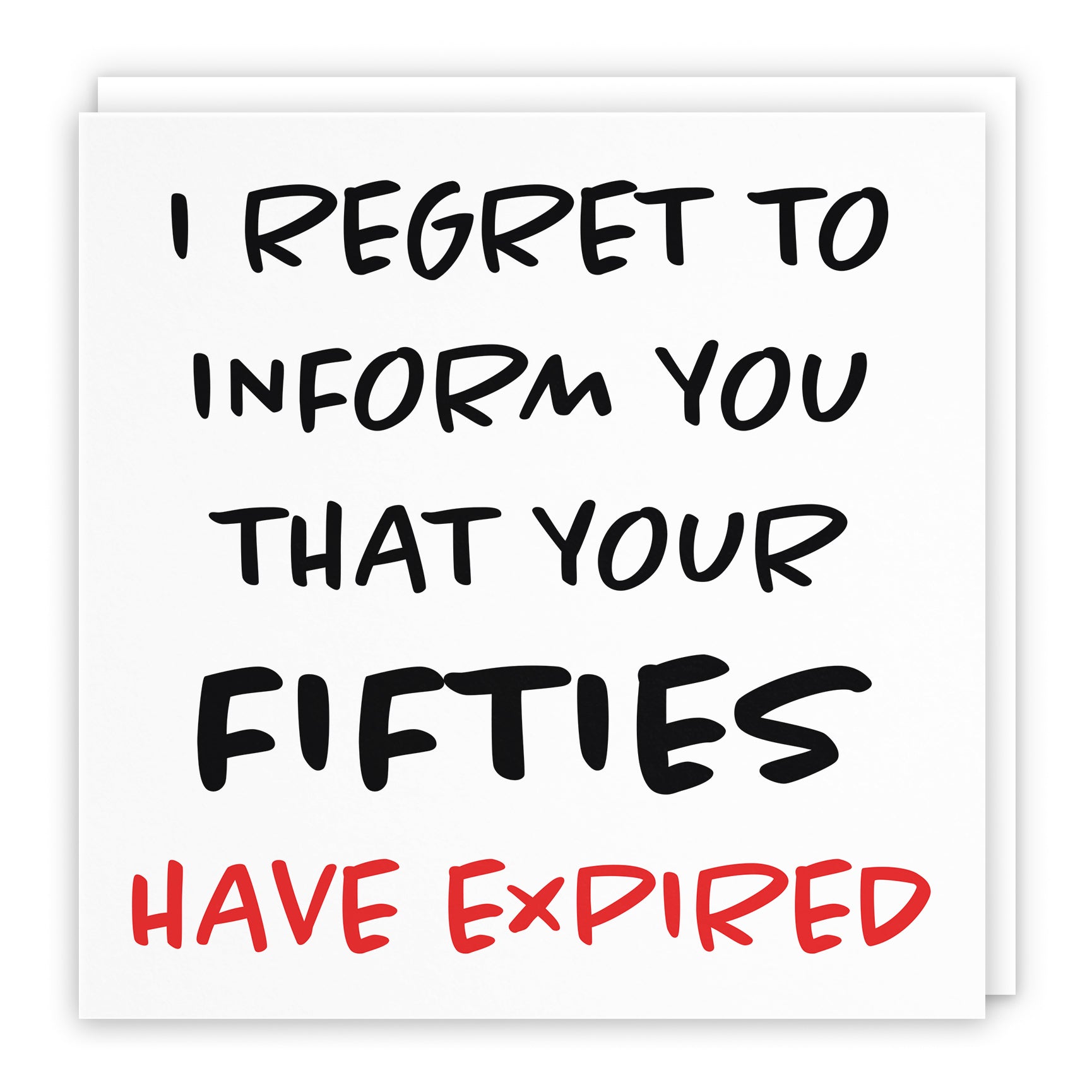 Funny Another Year Expired Birthday Card Retro