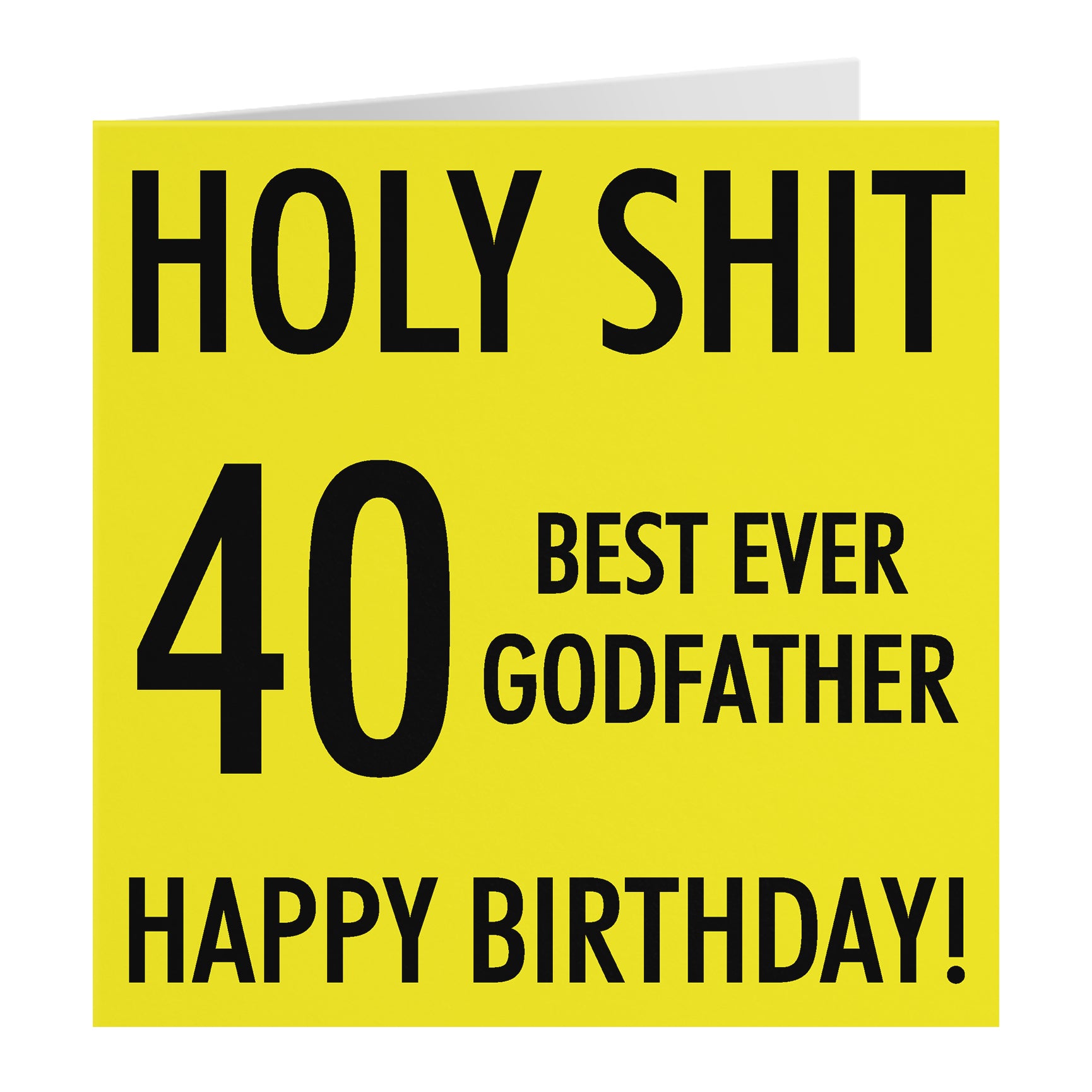 Funny Birthday Card Holy Shit