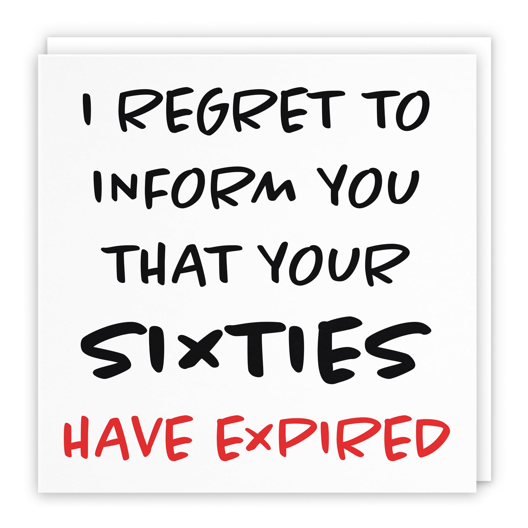 Funny Another Year Expired Birthday Card Retro