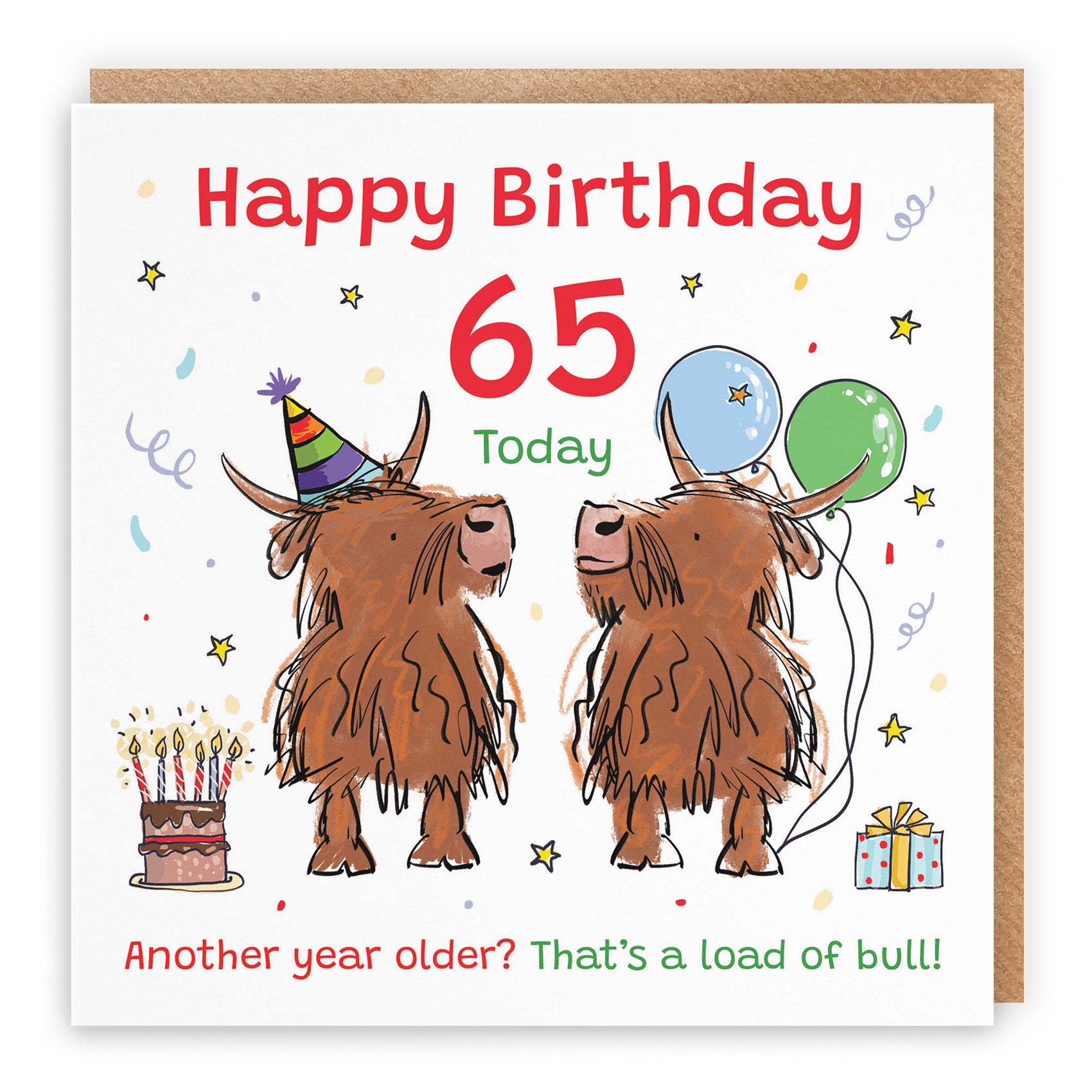 Highland Cows Birthday Card Animal Party
