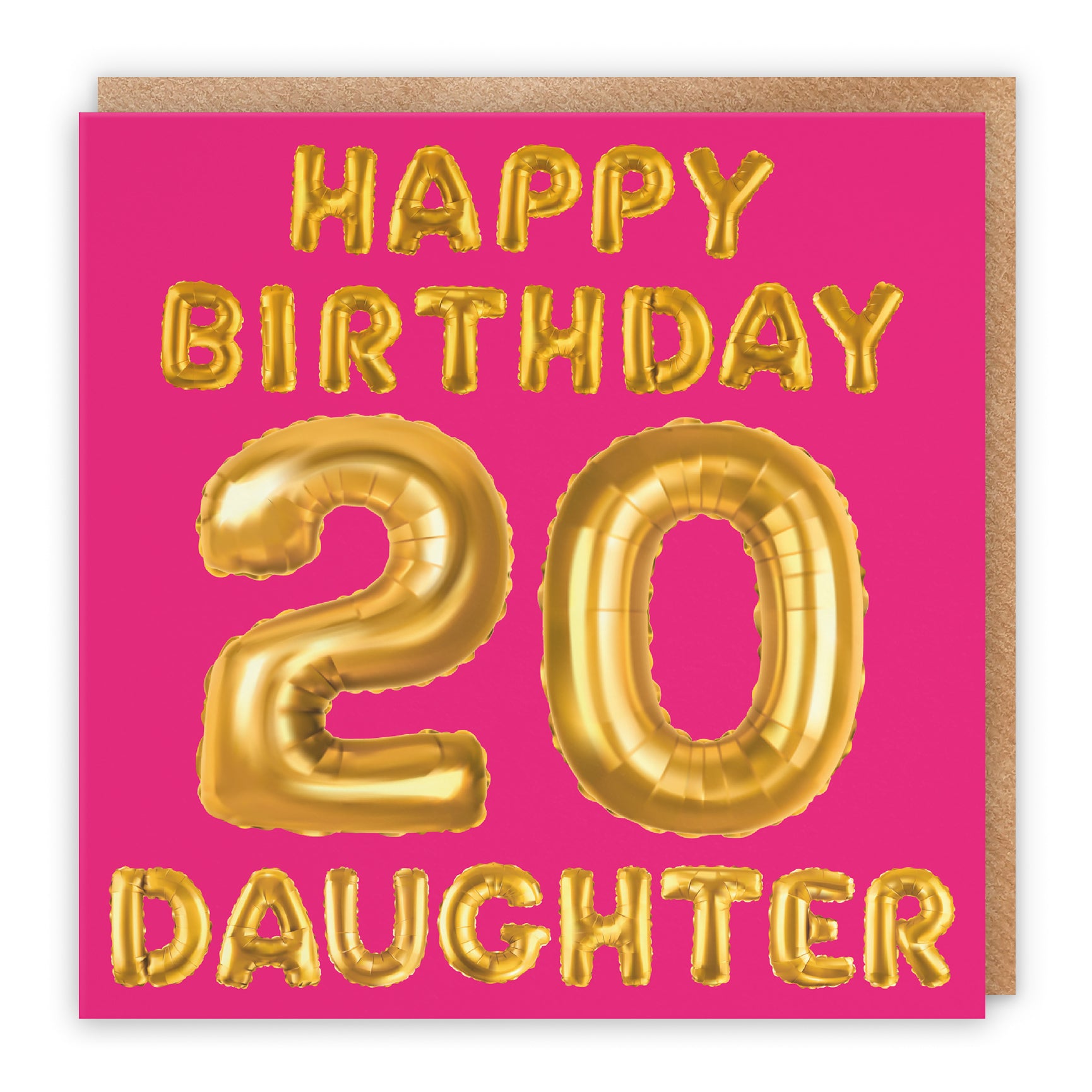 Pink Balloon Birthday Card