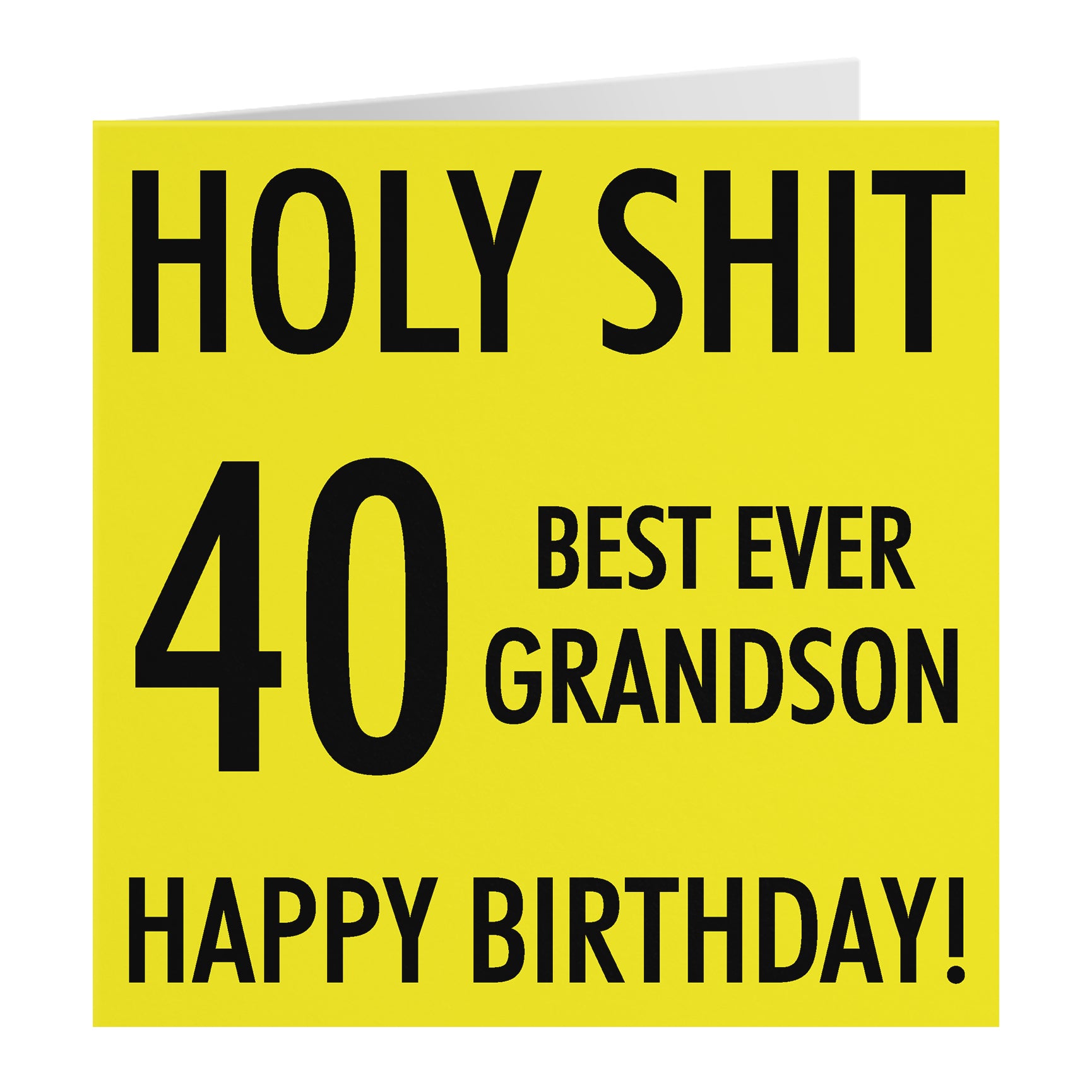 Funny Birthday Card Holy Shit