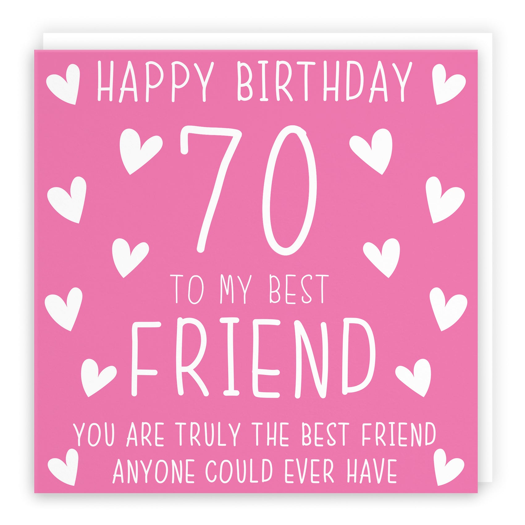 Hearts Pink Birthday Card Iconic