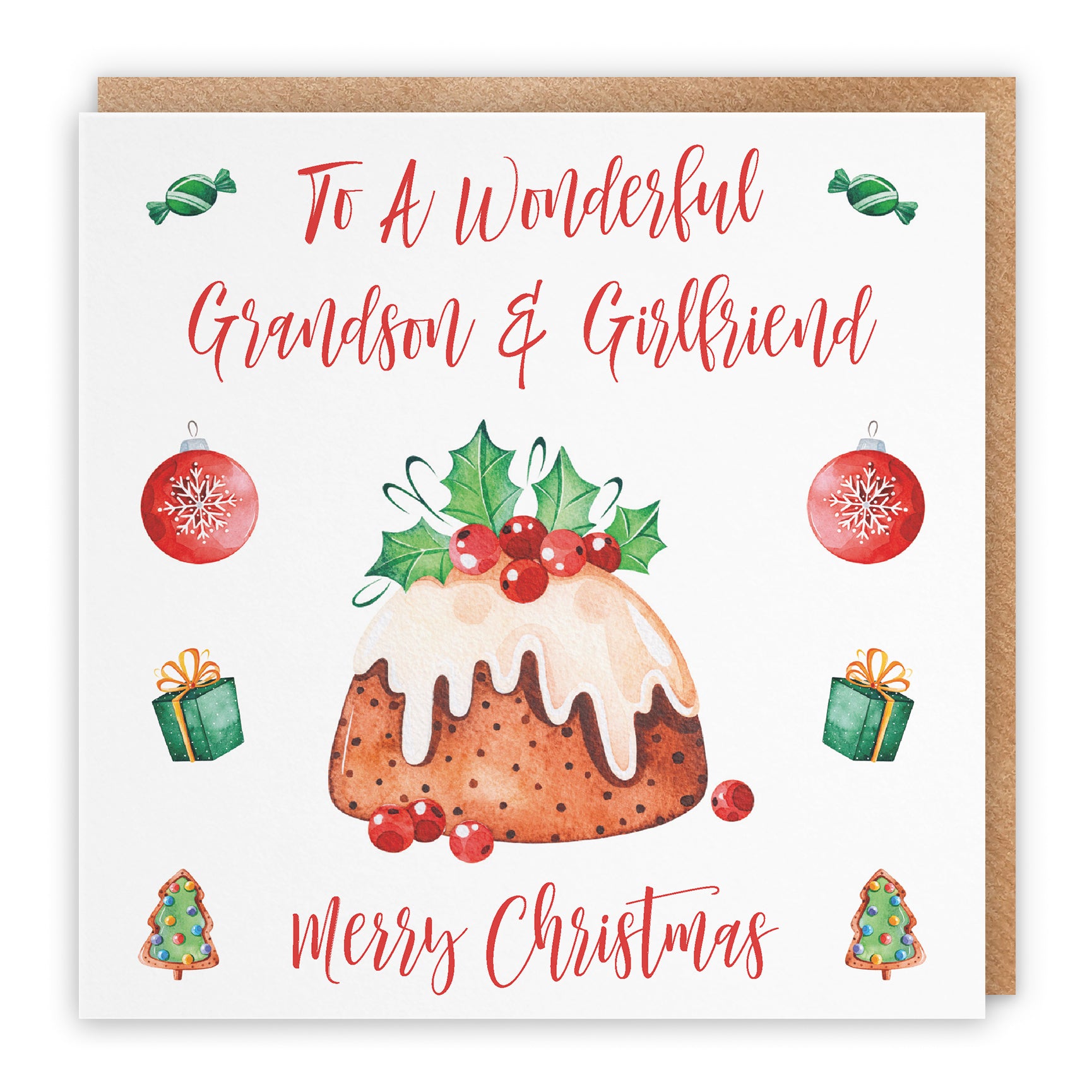 Christmas Card Christmas Pudding