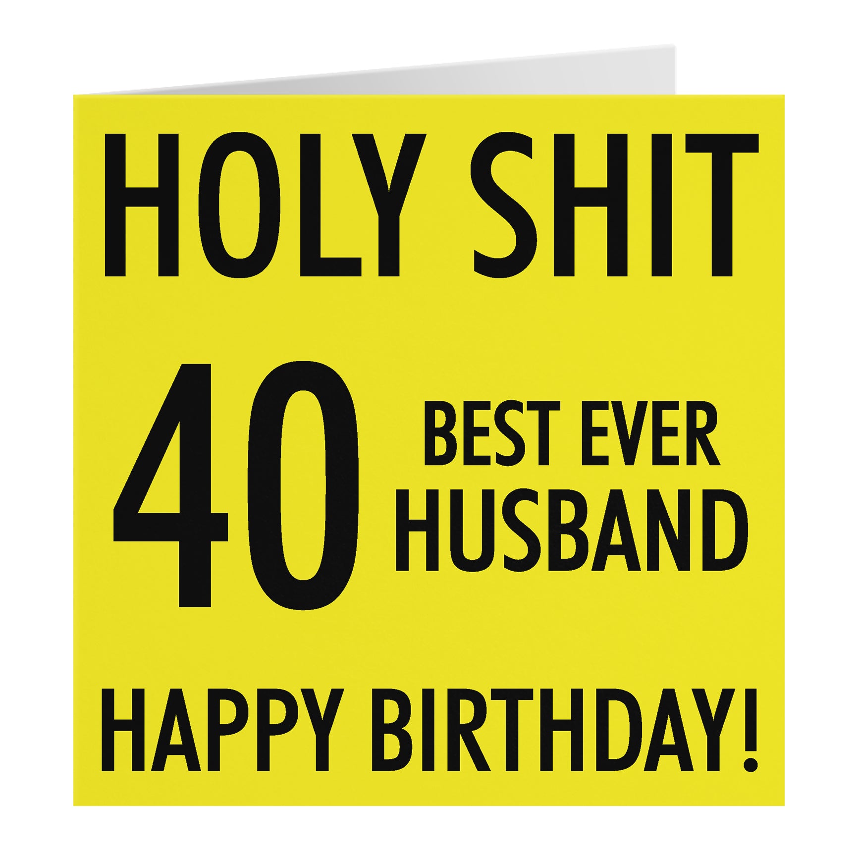 Funny Birthday Card Holy Shit