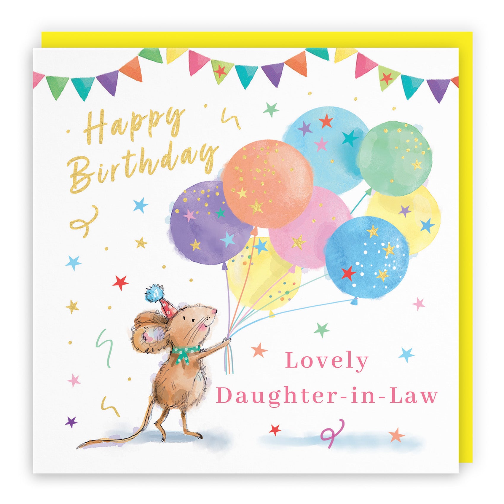 Colourful Balloons Birthday Card Little Whiskers