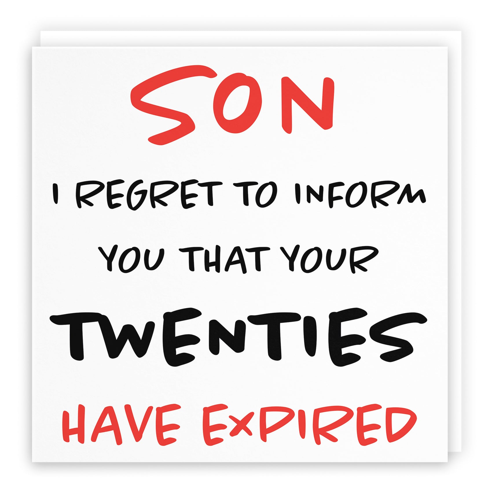 Funny Another Year Expired Birthday Card Retro