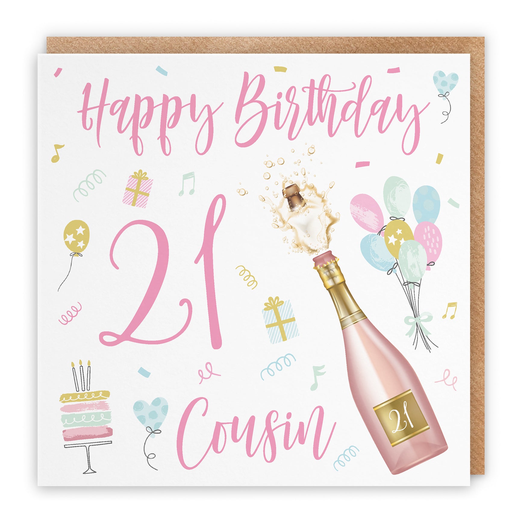 Birthday Card Champagne