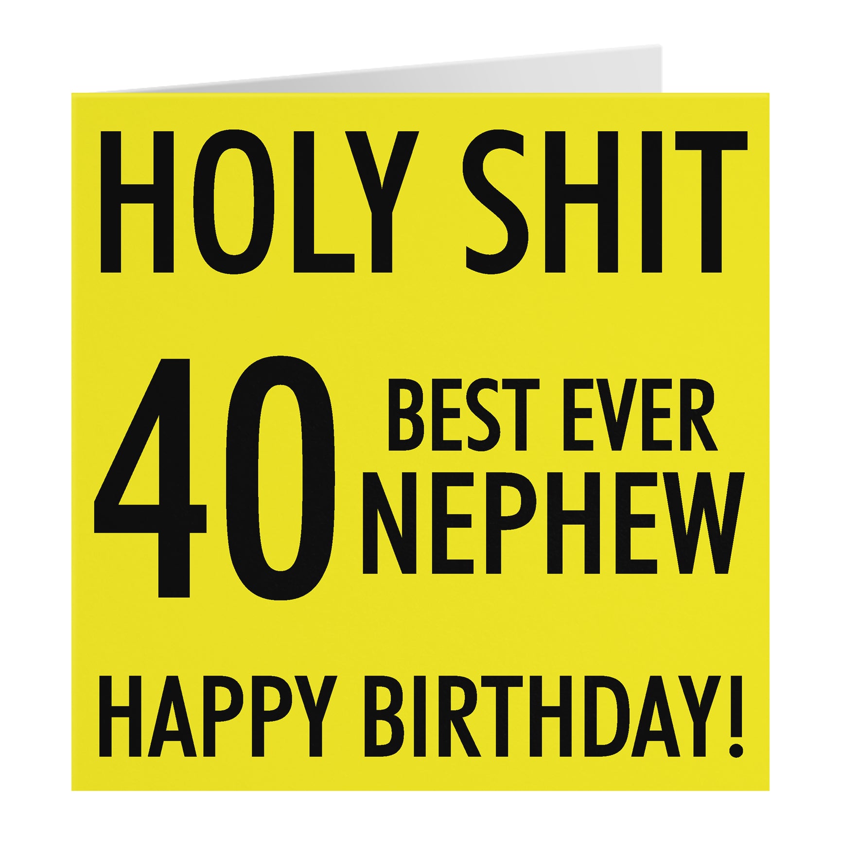 Funny Birthday Card Holy Shit