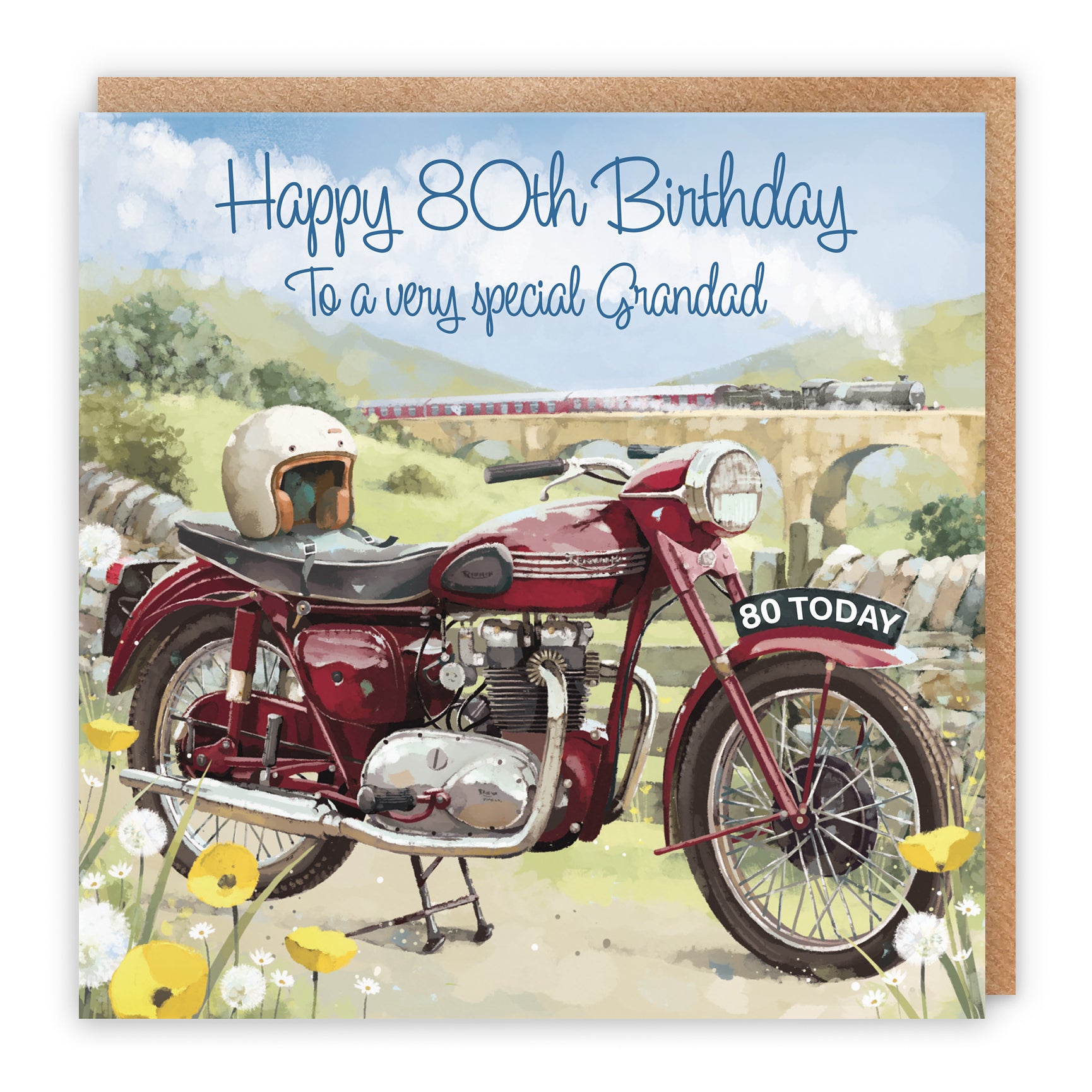 Motorbike Birthday Card Milo's Gallery
