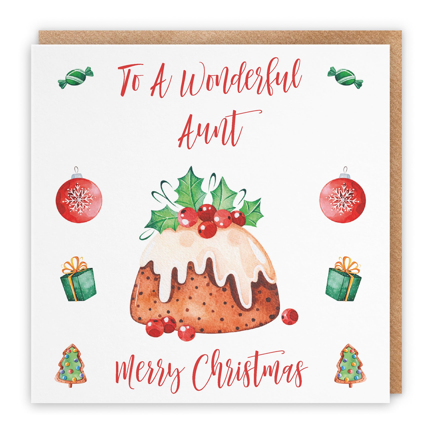 Christmas Card Christmas Pudding