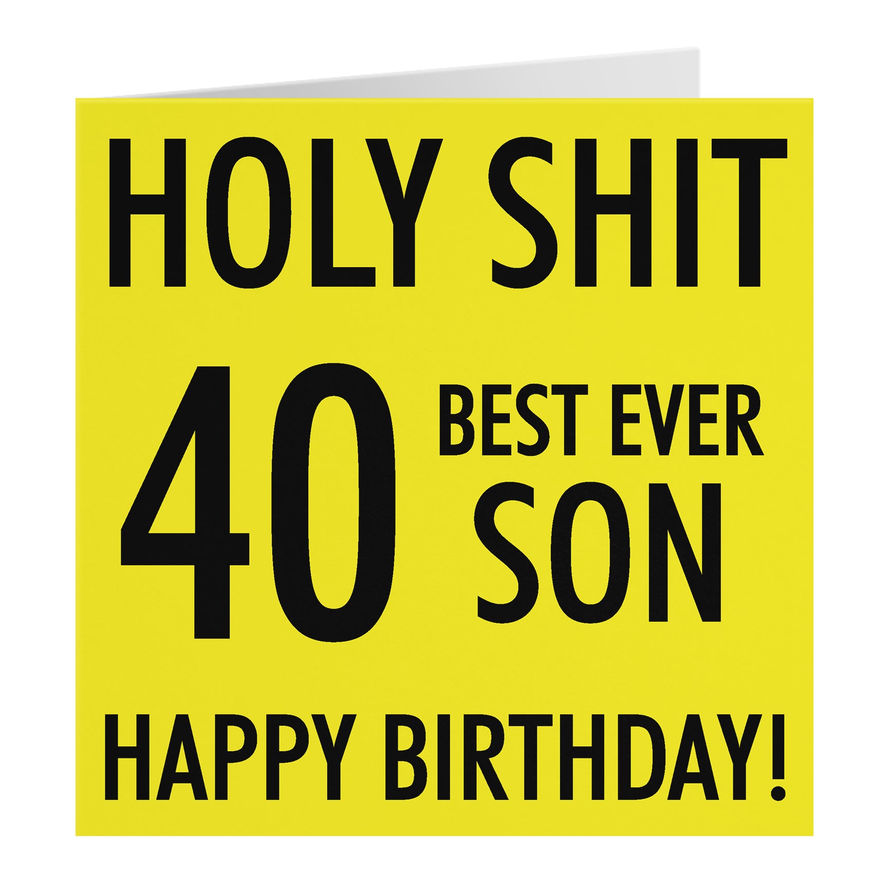 Funny Birthday Card Holy Shit