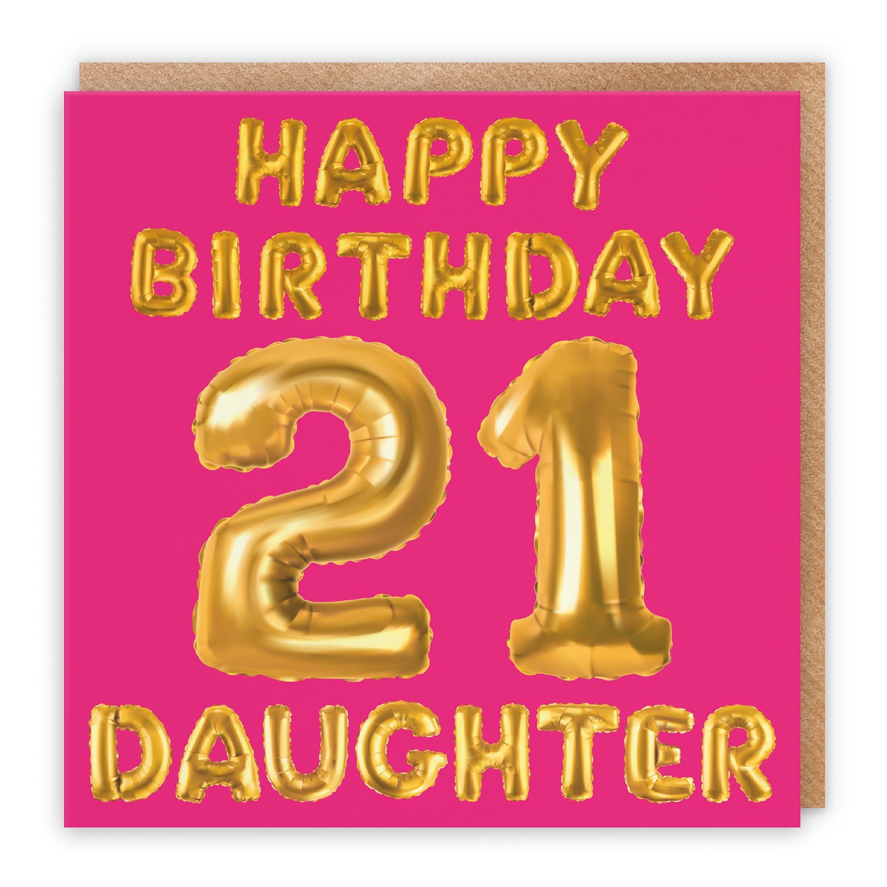 Pink Balloon Birthday Card