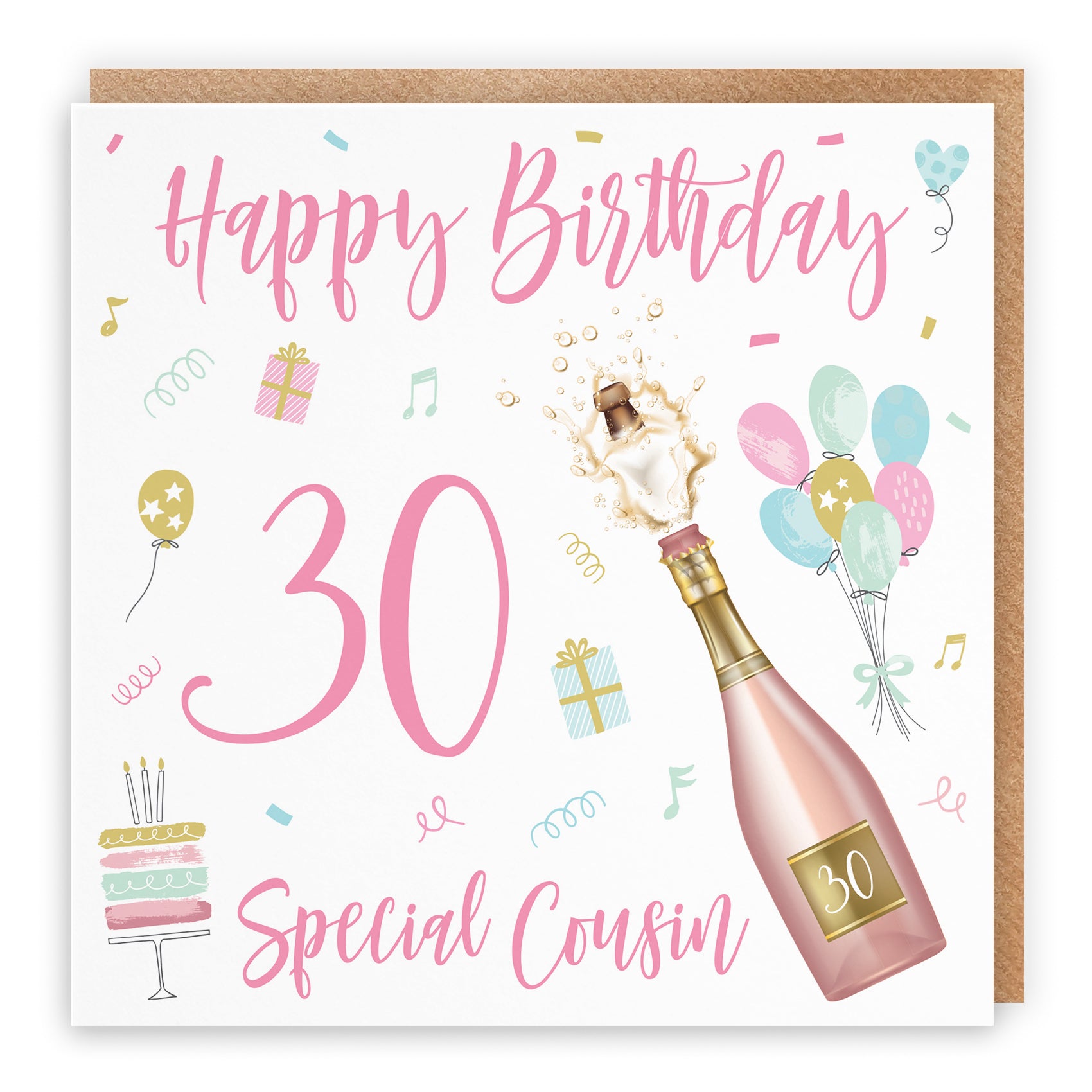 Birthday Card Champagne