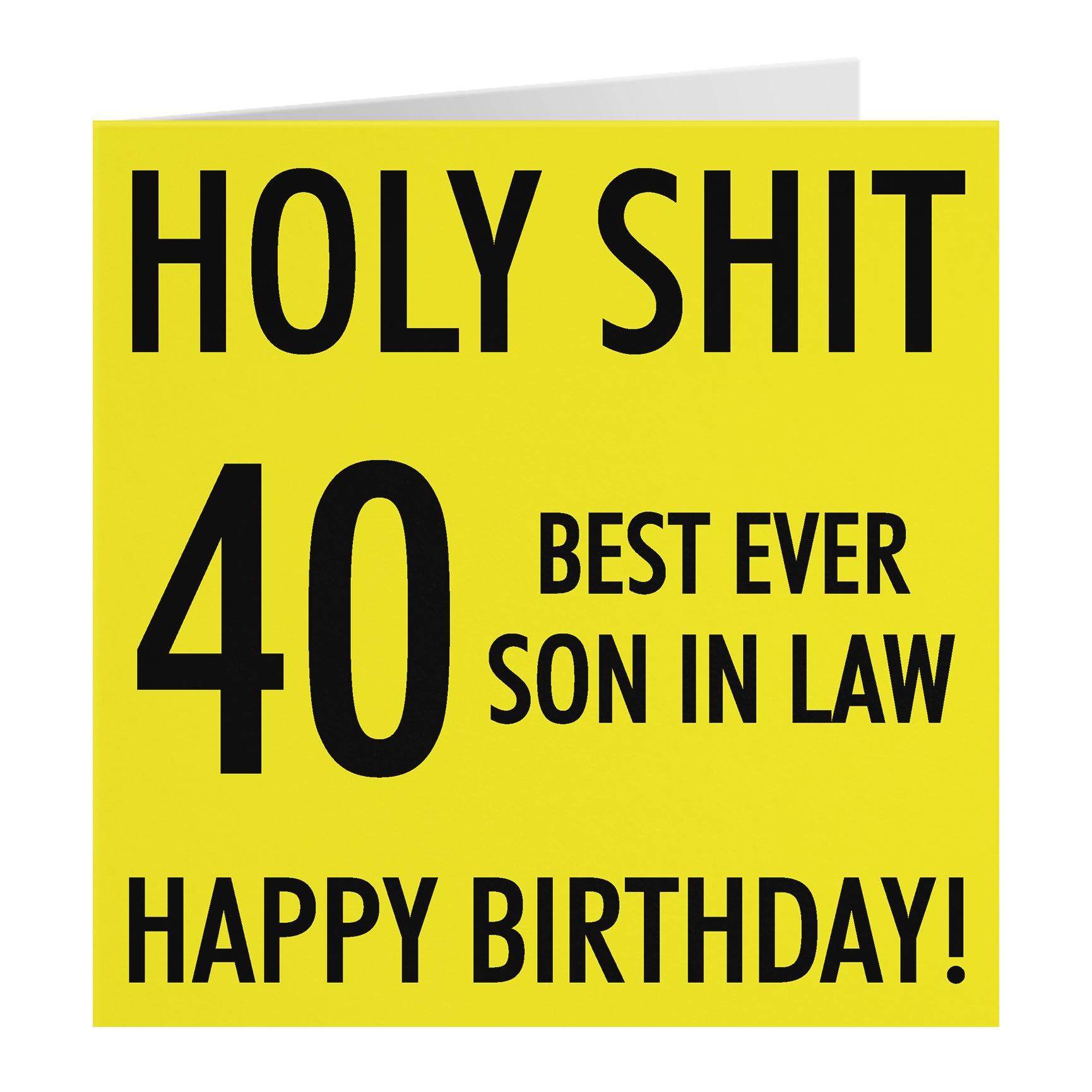 Funny Birthday Card Holy Shit