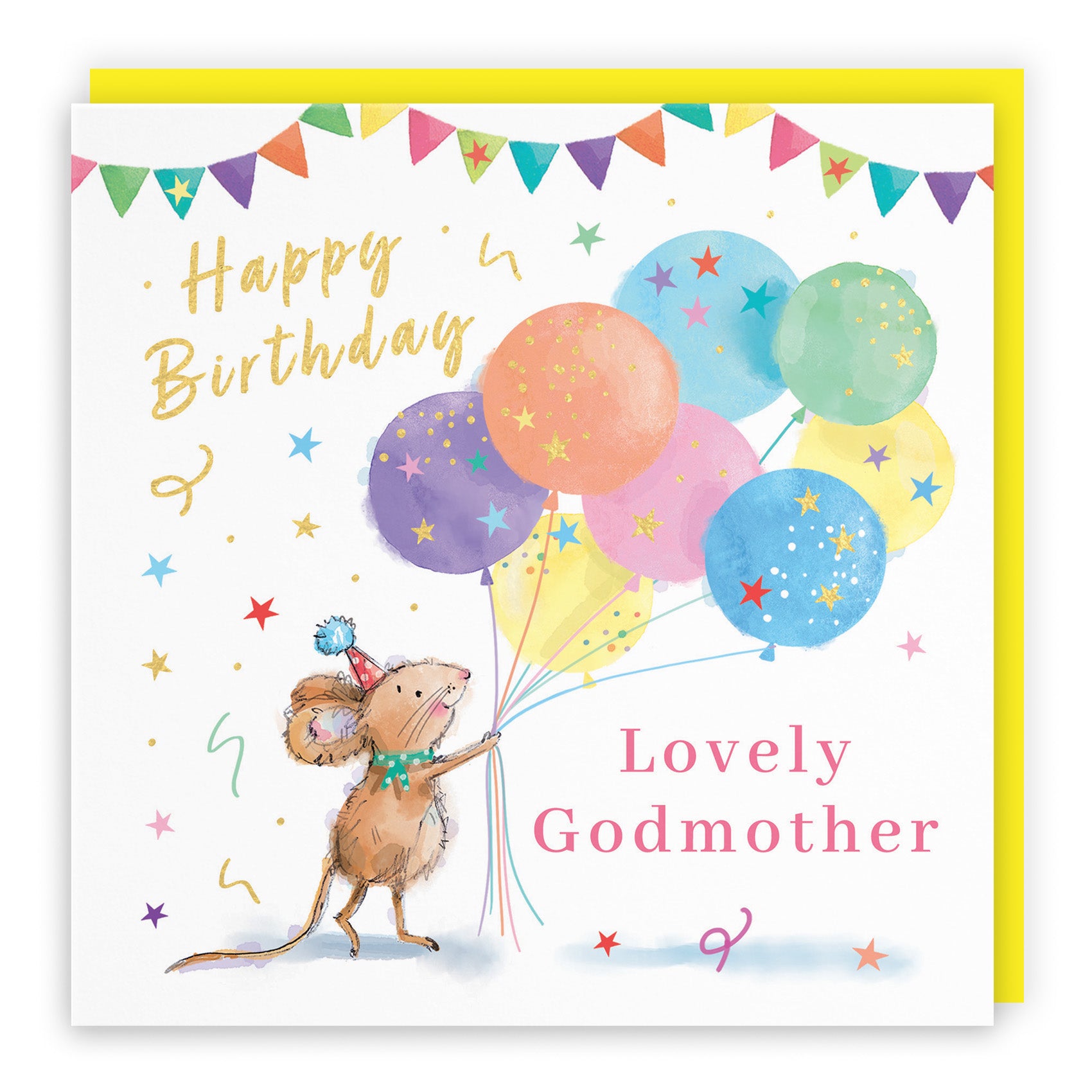 Colourful Balloons Birthday Card Little Whiskers
