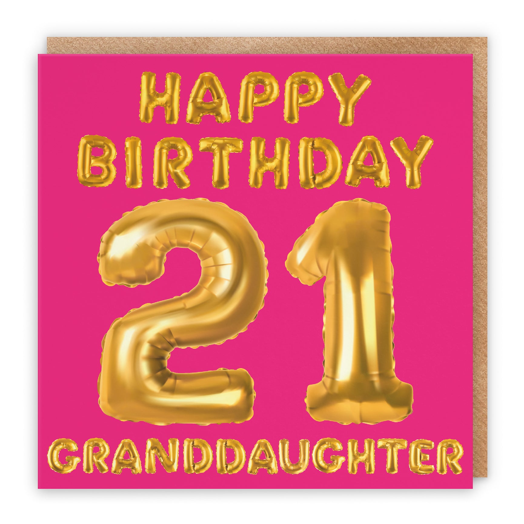 Pink Balloon Birthday Card