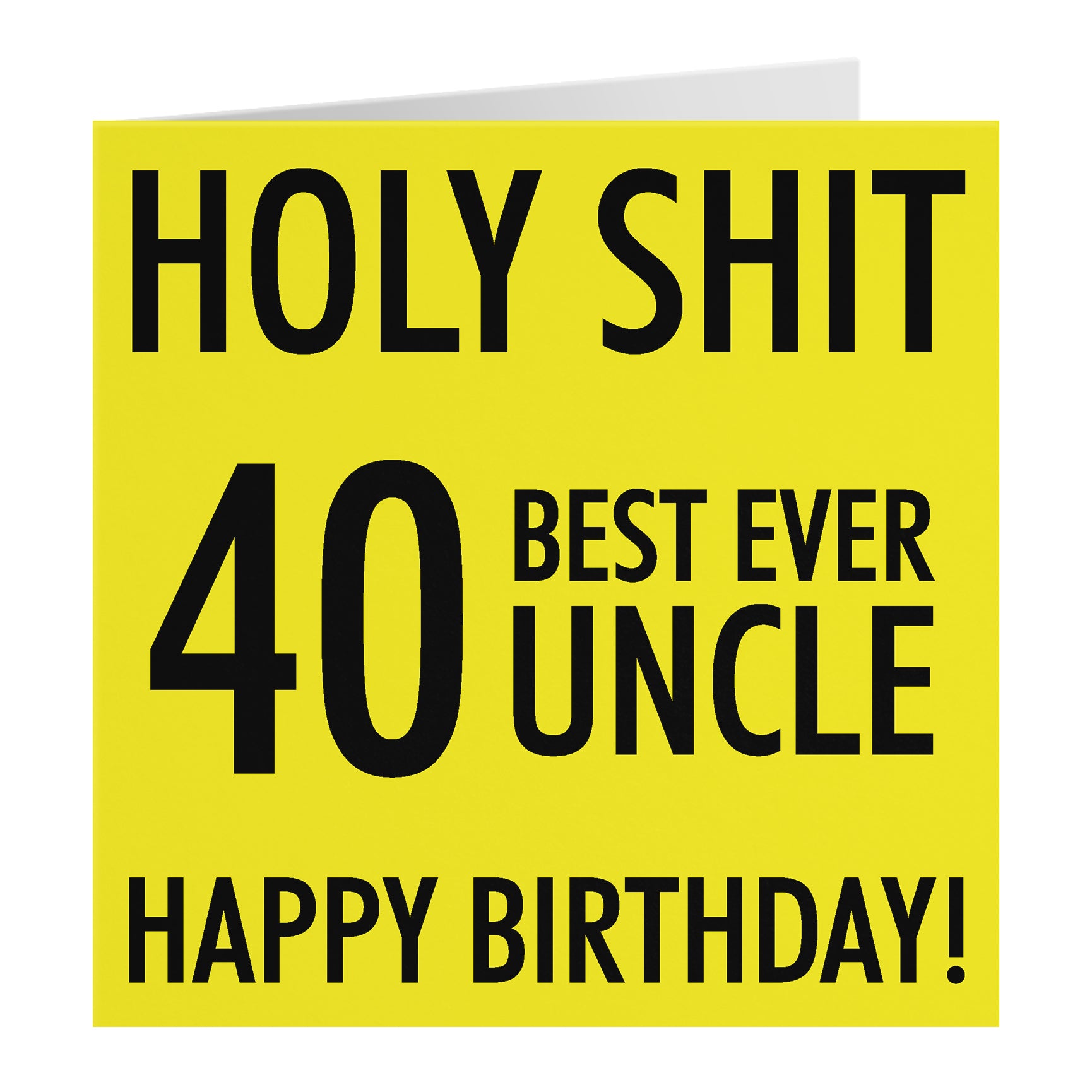 Funny Birthday Card Holy Shit