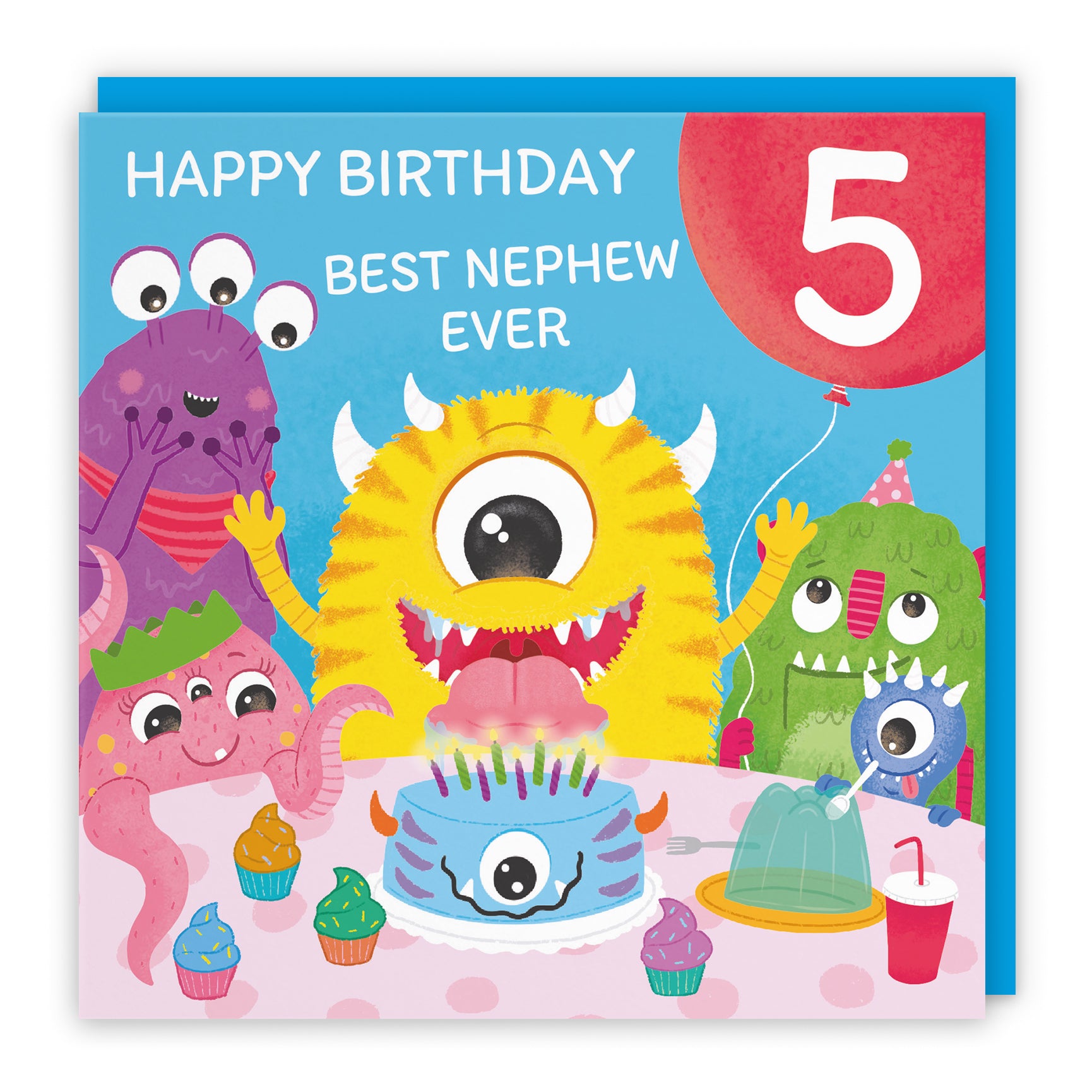 Monsters Party Cute Birthday Card Imagination