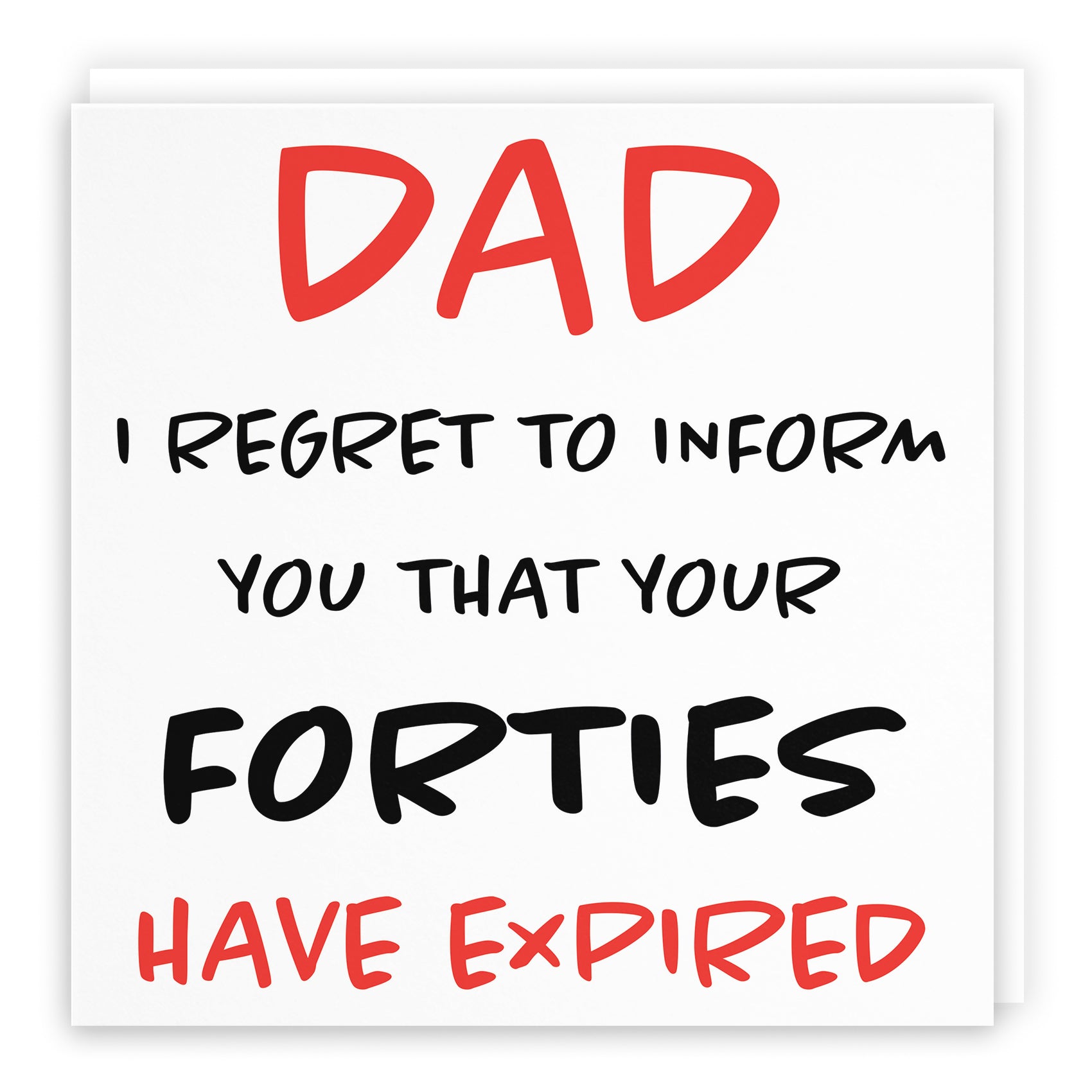 Funny Another Year Expired Birthday Card Retro