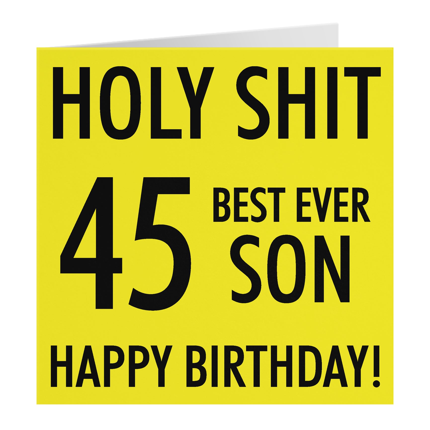 Funny Birthday Card Holy Shit