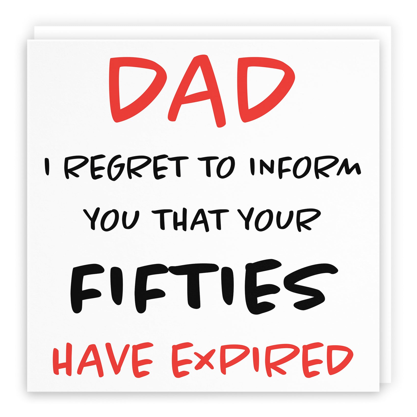 Funny Another Year Expired Birthday Card Retro