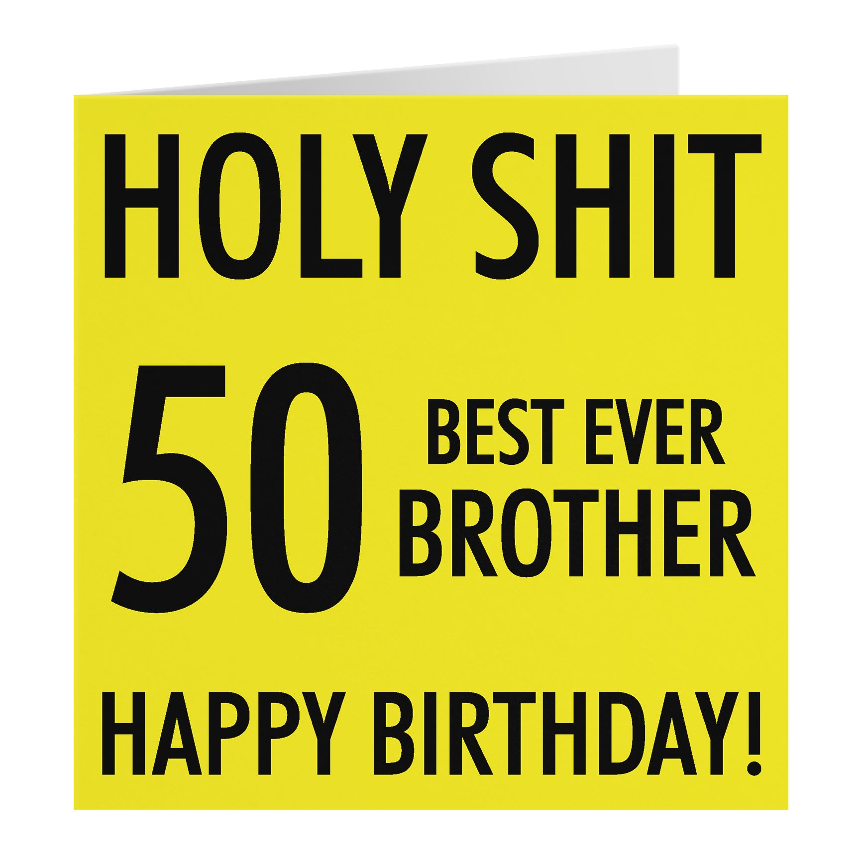 Funny Birthday Card Holy Shit