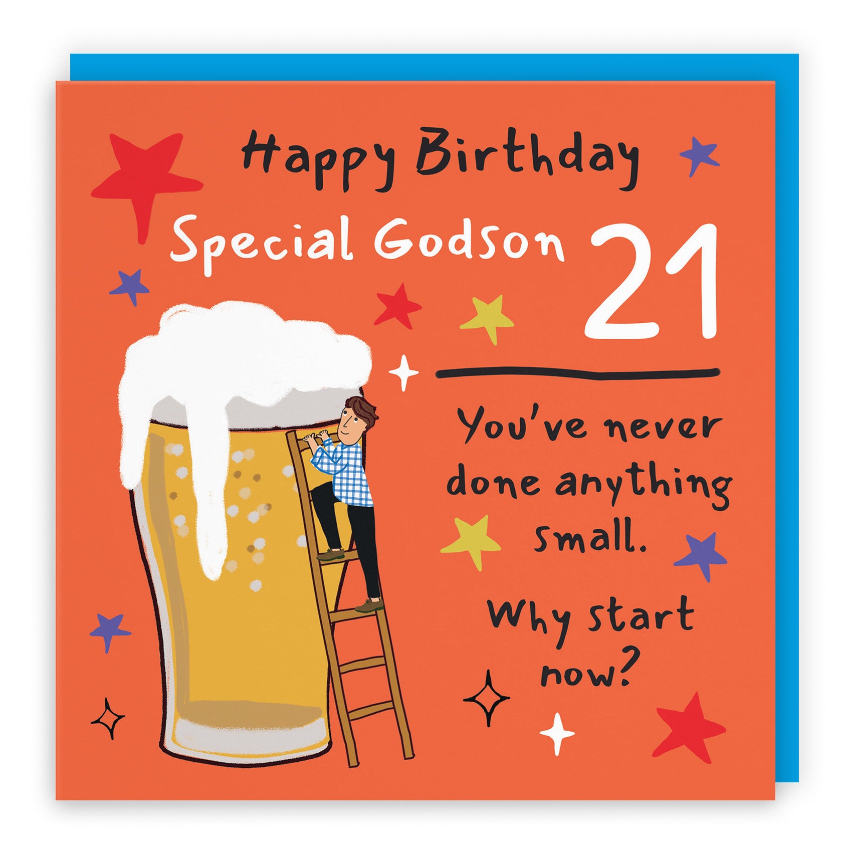 Male Big Beer Birthday Card Laugh Out Loud