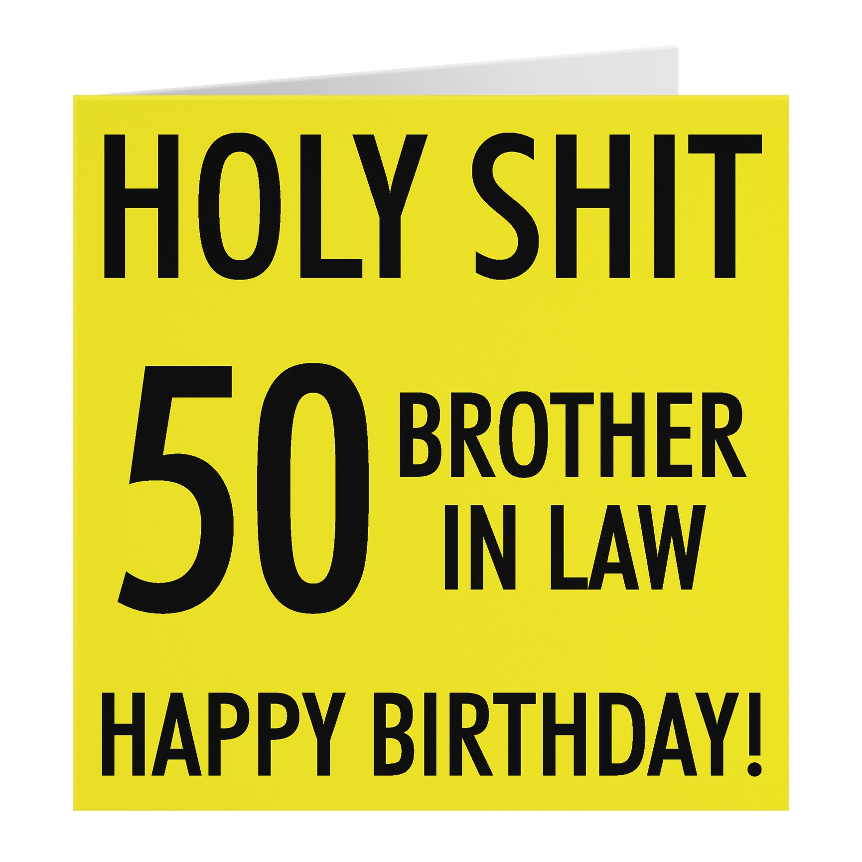 Funny Birthday Card Holy Shit
