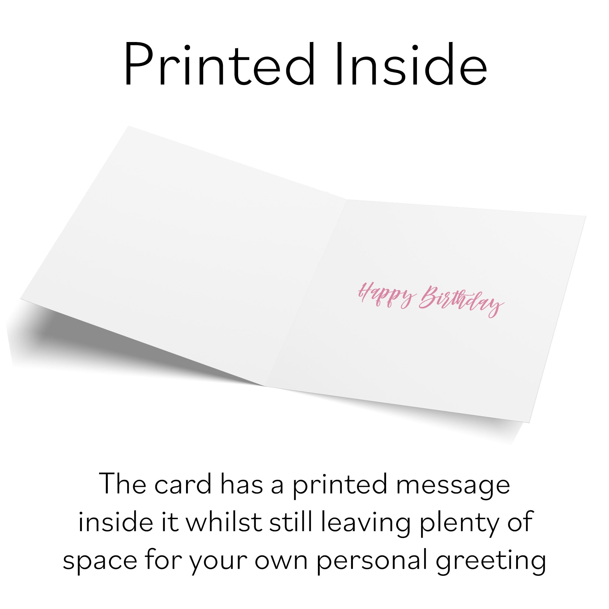 Female Balloons Hearts Birthday Card Iconic