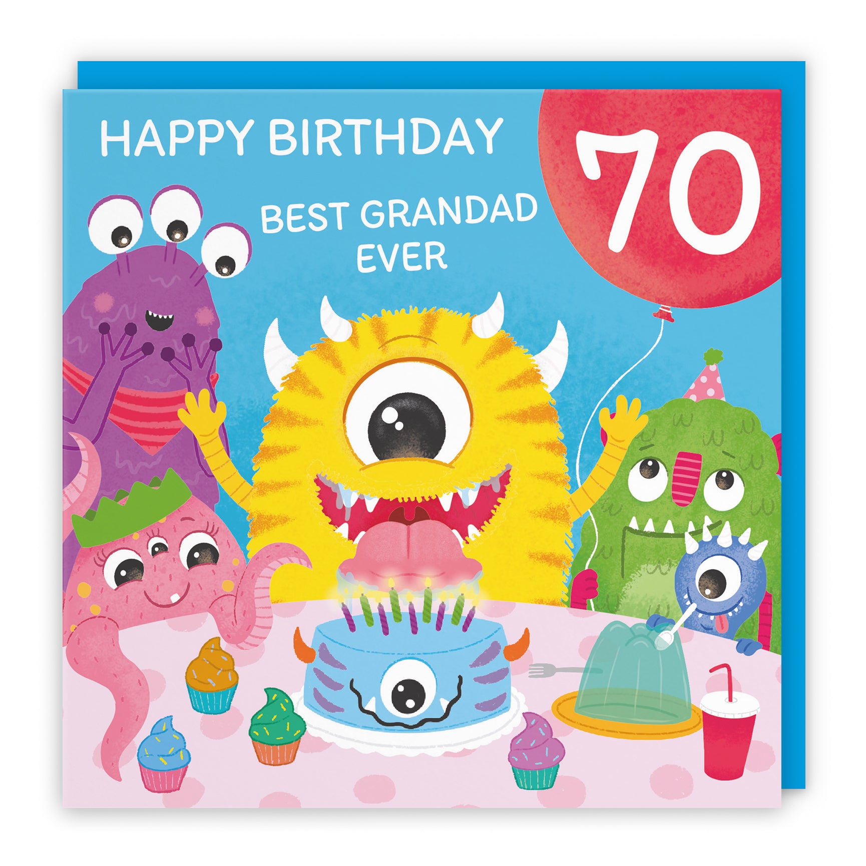 Monsters Party Cute Birthday Card Imagination