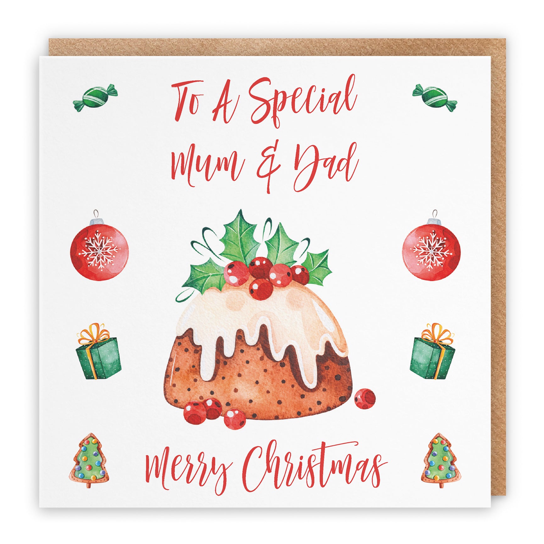 Christmas Card Christmas Pudding