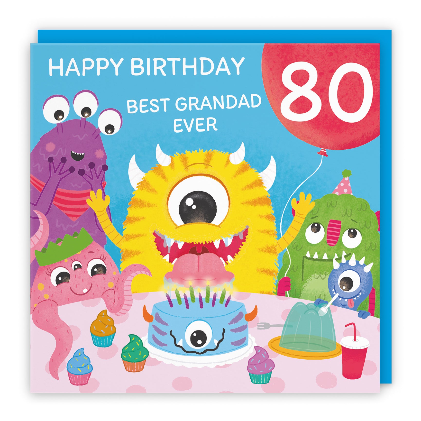 Monsters Party Cute Birthday Card Imagination