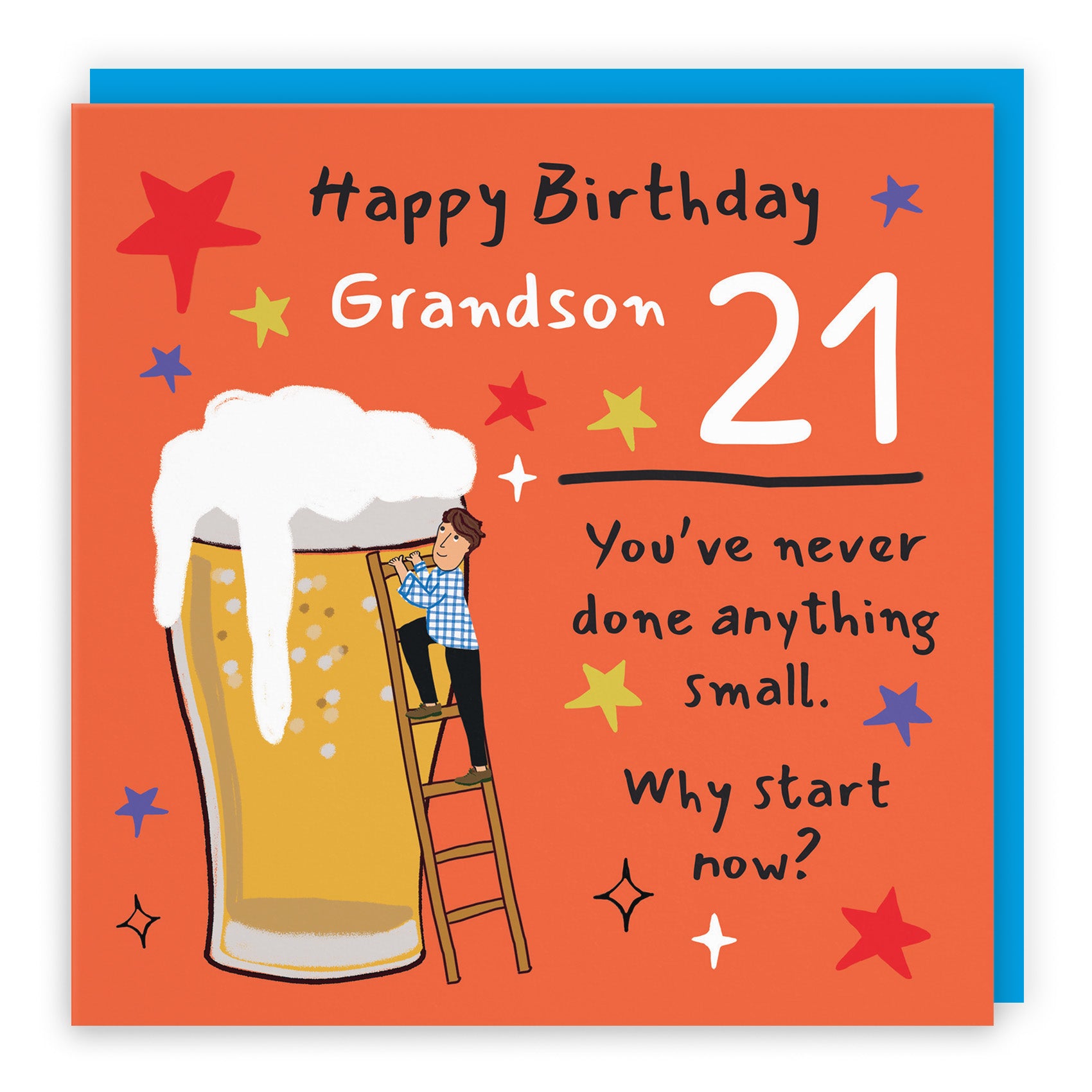 Male Big Beer Birthday Card Laugh Out Loud
