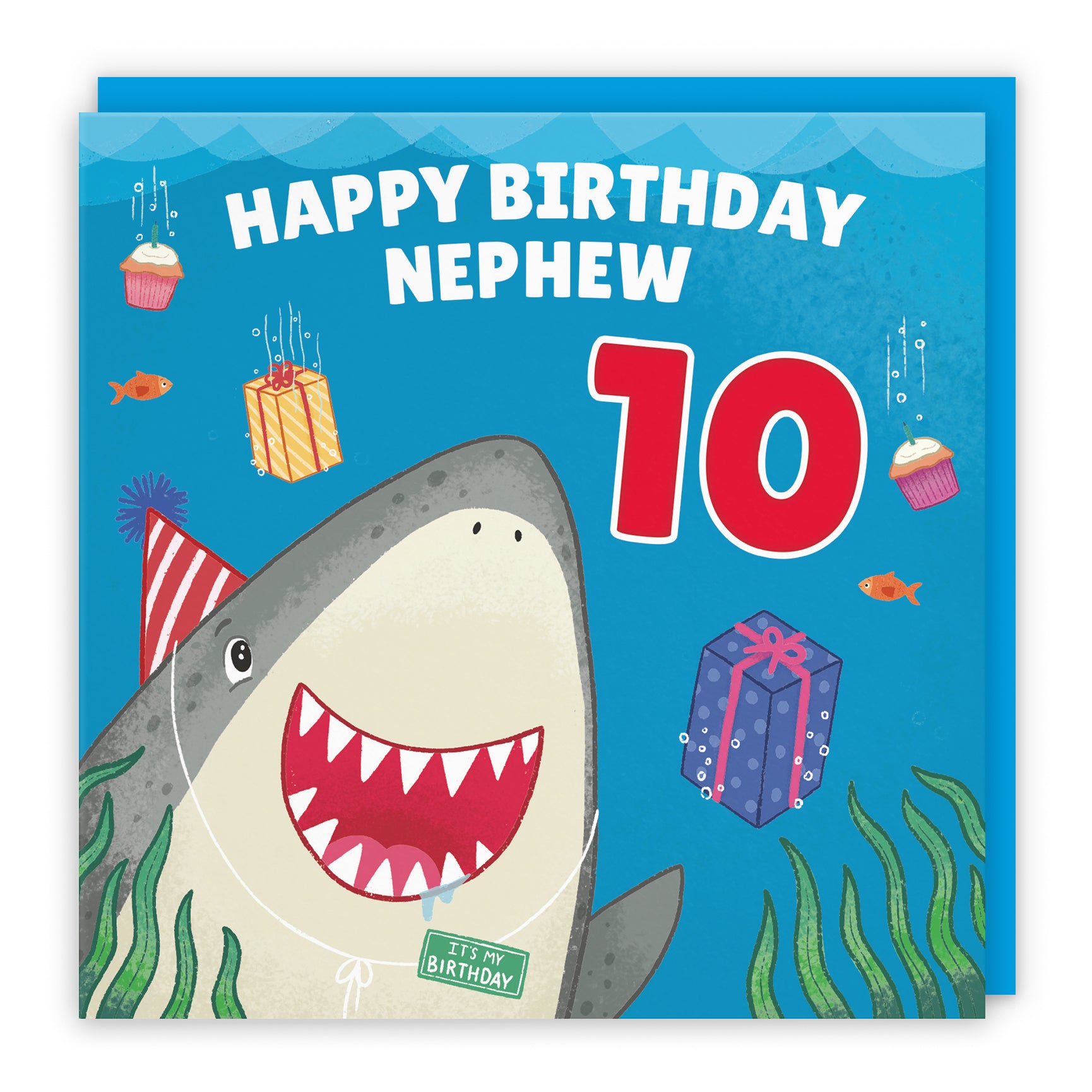 Cute Shark Birthday Card Ocean
