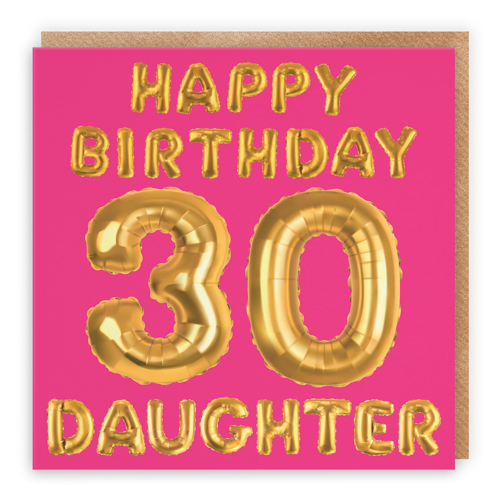Pink Balloon Birthday Card