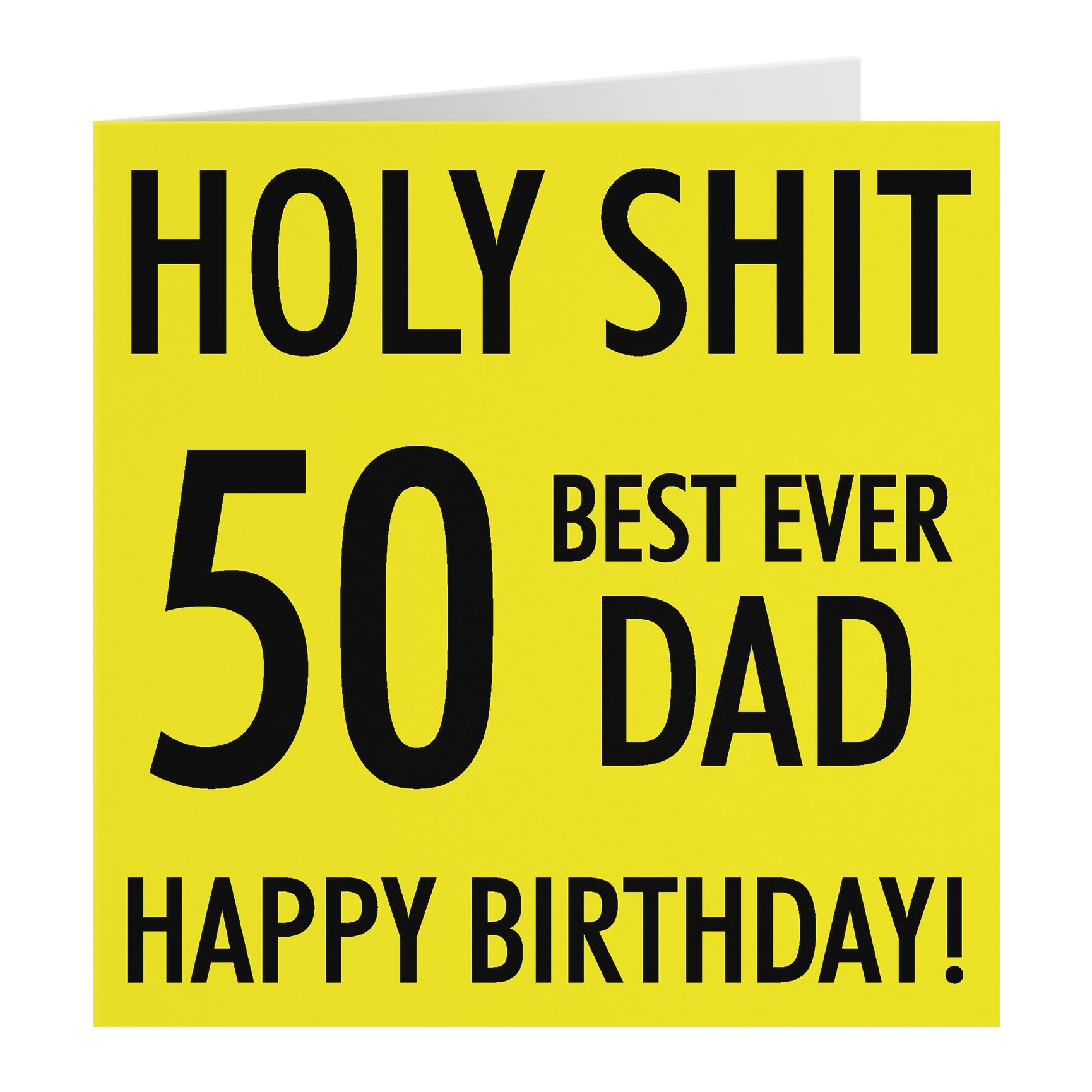 Funny Birthday Card Holy Shit