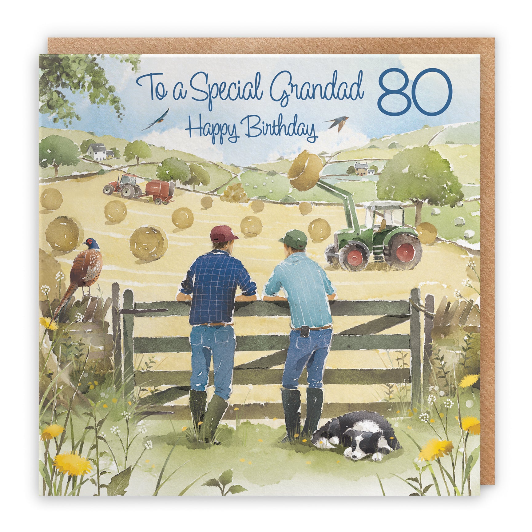 Farmers Haymaking Birthday Card Milo's Gallery
