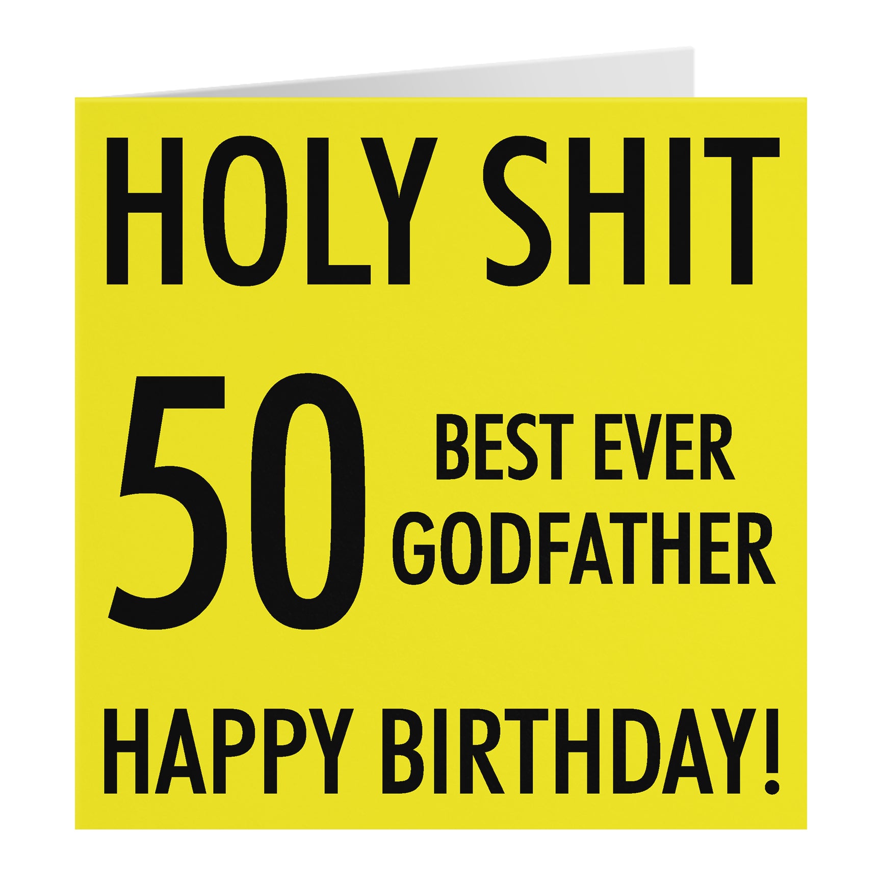 Funny Birthday Card Holy Shit