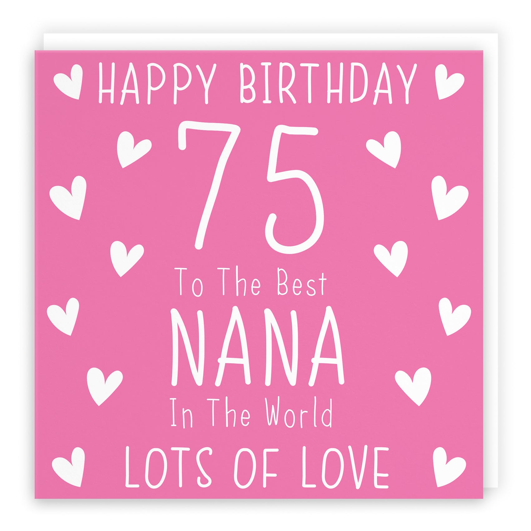 Hearts Pink Birthday Card Iconic