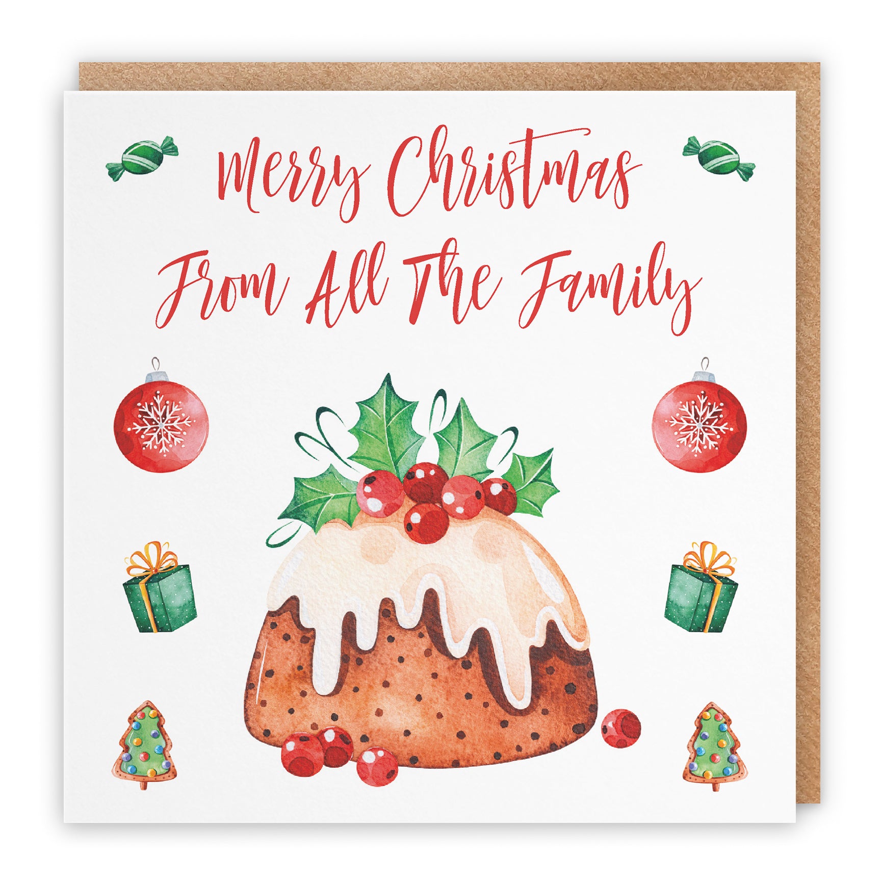 Christmas Card Christmas Pudding
