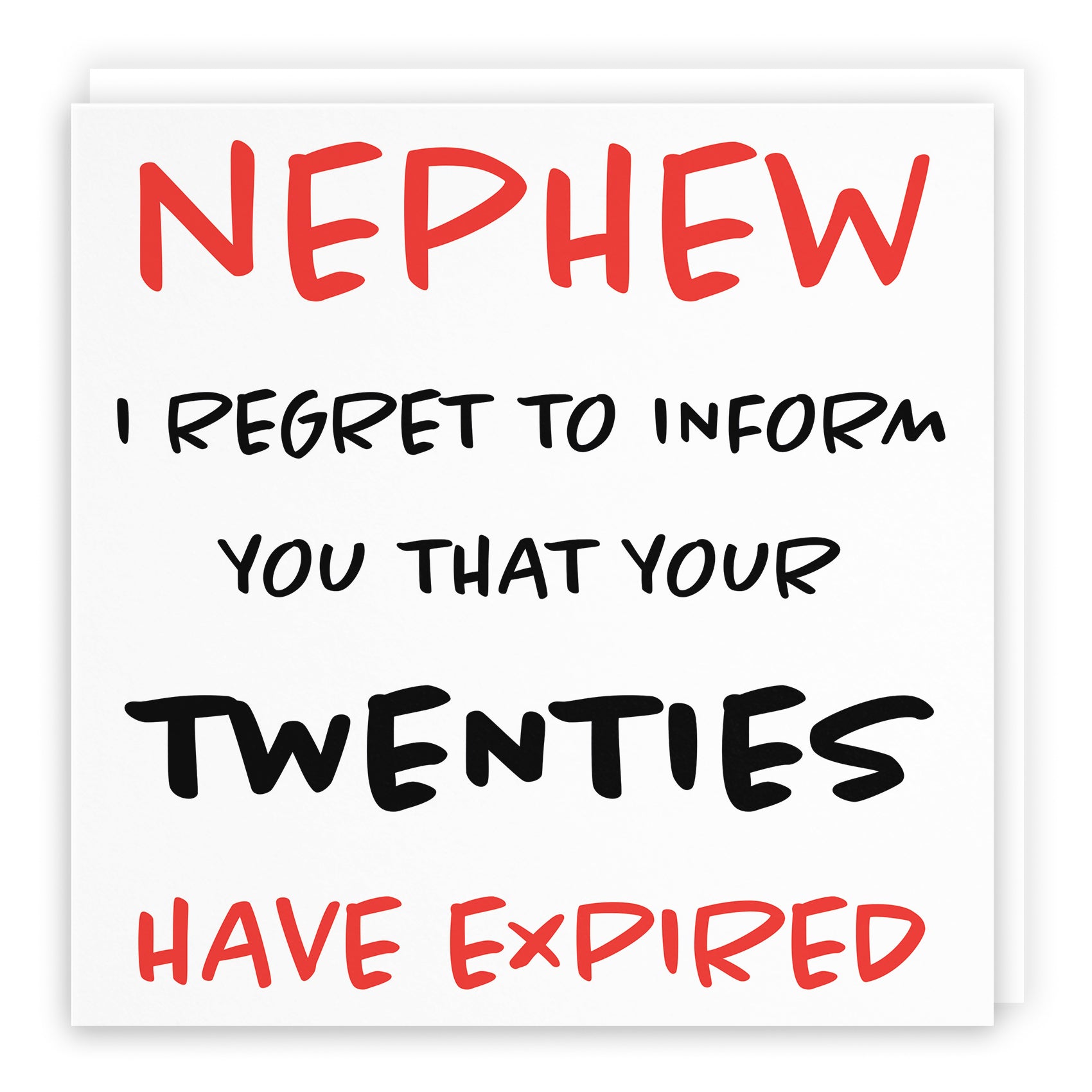 Funny Another Year Expired Birthday Card Retro