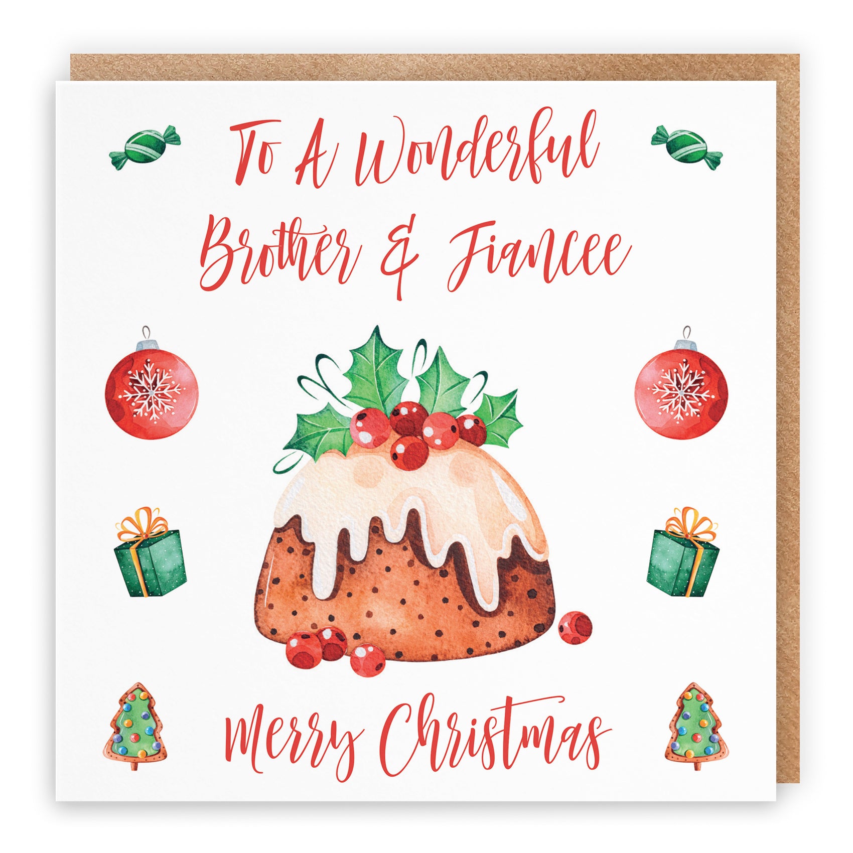 Christmas Card Christmas Pudding