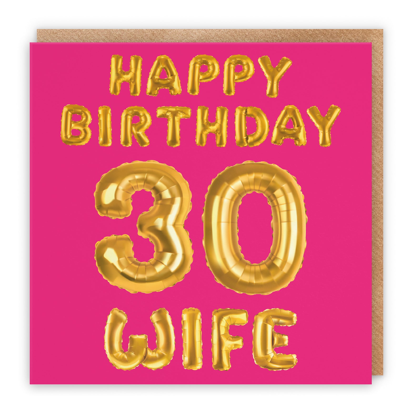 Pink Balloon Birthday Card