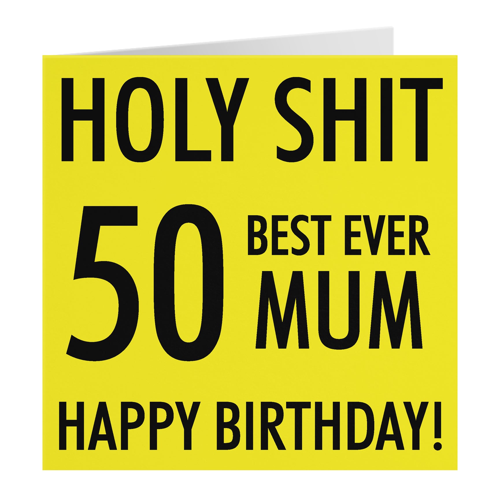Funny Birthday Card Holy Shit