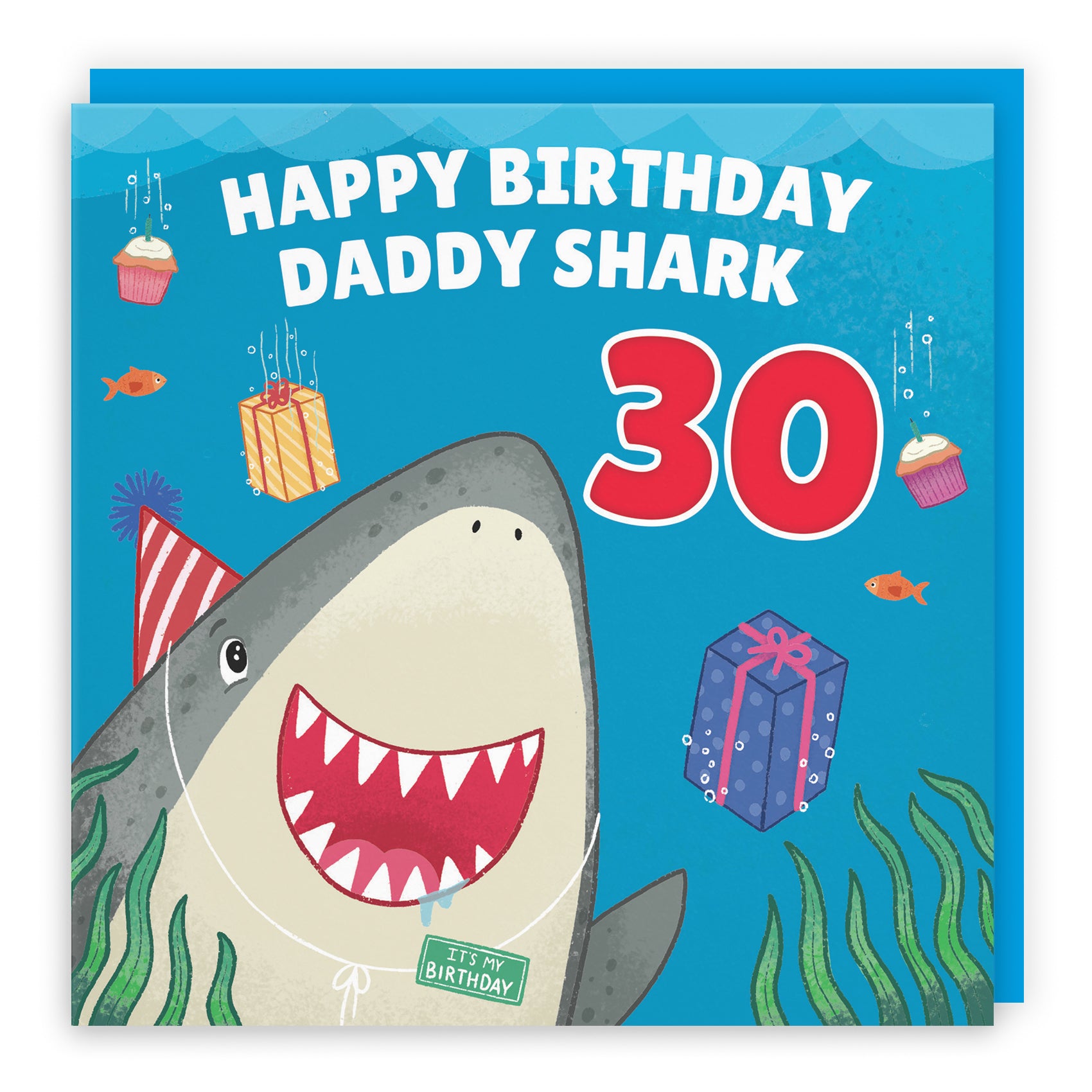 Cute Shark Birthday Card Ocean
