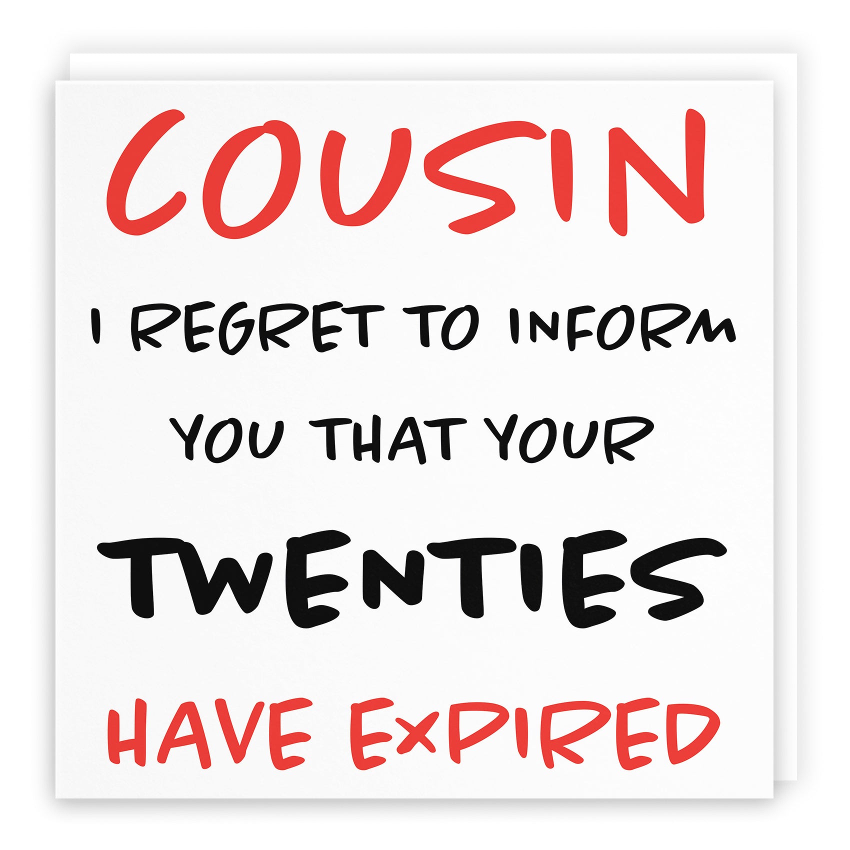 Funny Another Year Expired Birthday Card Retro