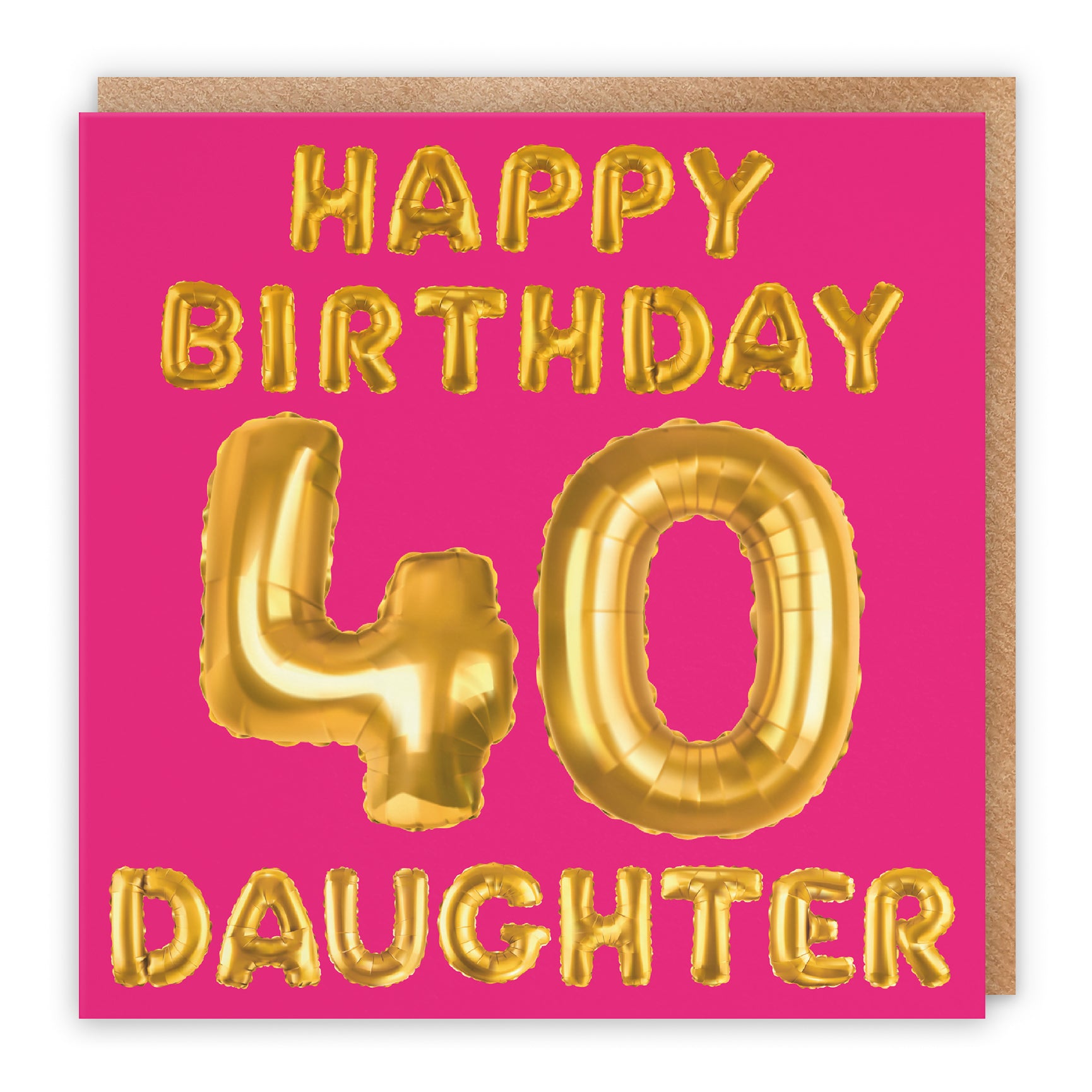 Pink Balloon Birthday Card