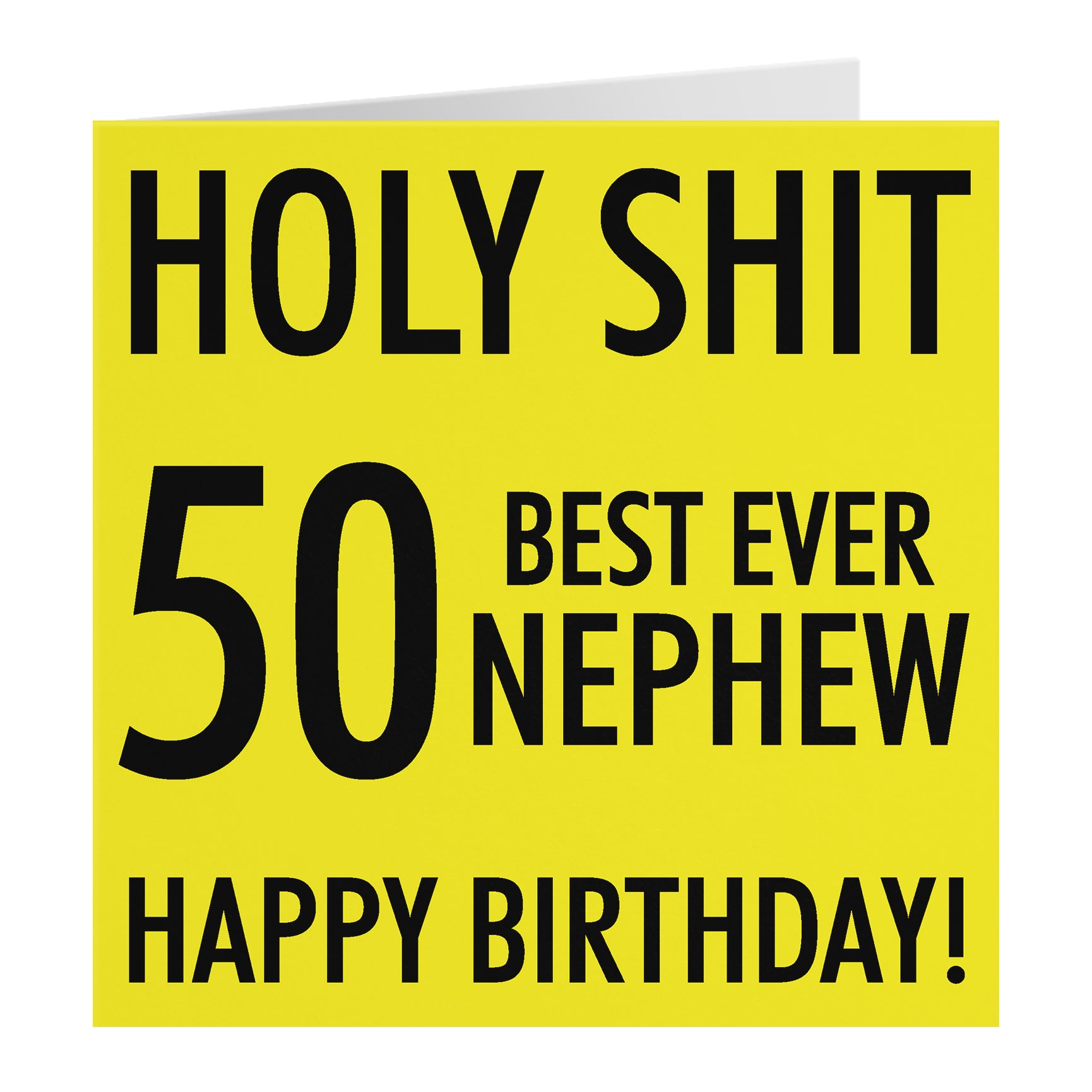 Funny Birthday Card Holy Shit